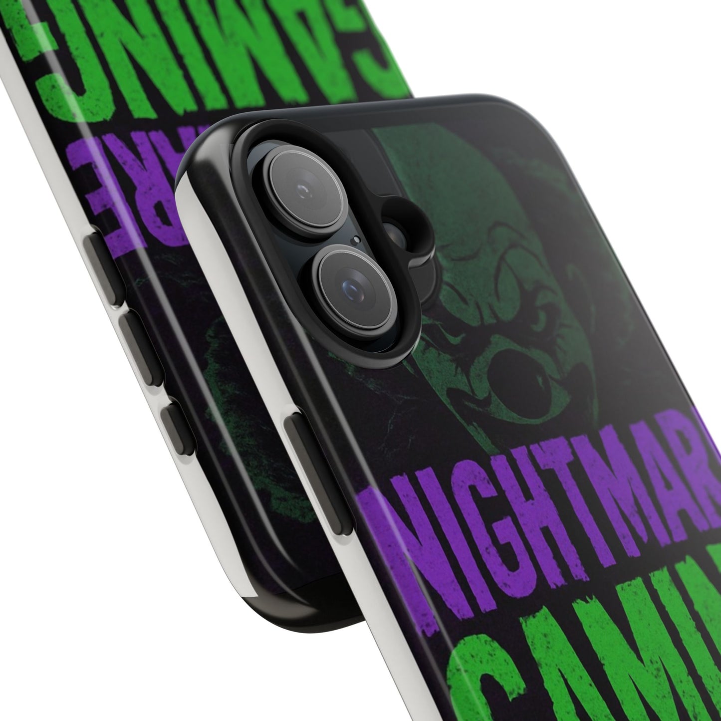 Nightmare Gaming Phone Cases, Tough Gaming Case, Halloween Phone Accessories, Geeky Gift, Horror Merchandise, Clown Design Cases