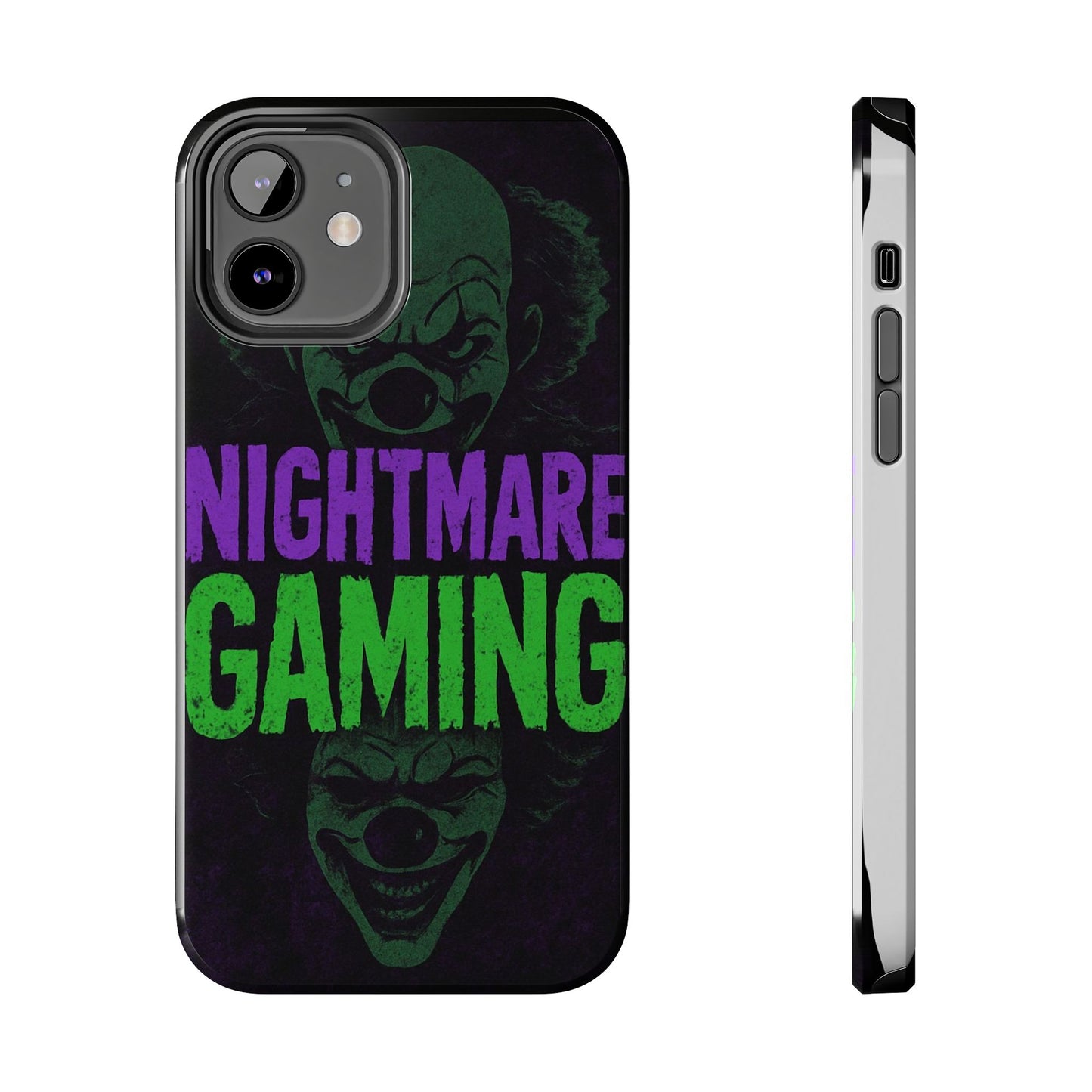 Nightmare Gaming Phone Cases, Tough Gaming Case, Halloween Phone Accessories, Geeky Gift, Horror Merchandise, Clown Design Cases