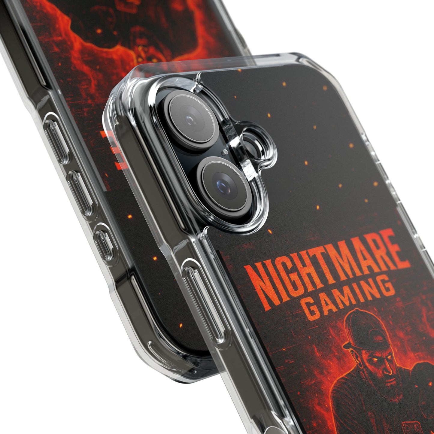 Gaming Phone Case, Nightmare Gaming Clear Impact Case, Stylish Gaming Accessories, Protective Case for Gamers, Unique Gift for Gamers