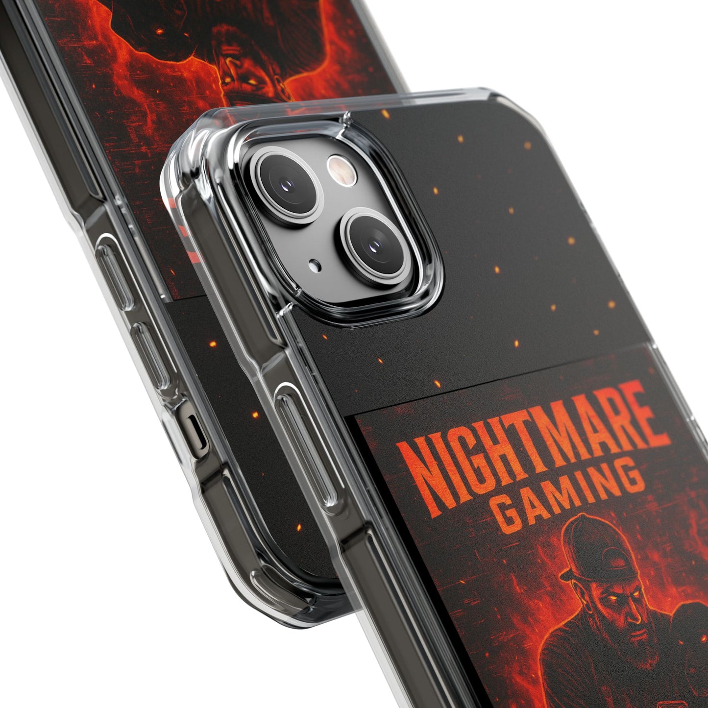 Gaming Phone Case, Nightmare Gaming Clear Impact Case, Stylish Gaming Accessories, Protective Case for Gamers, Unique Gift for Gamers