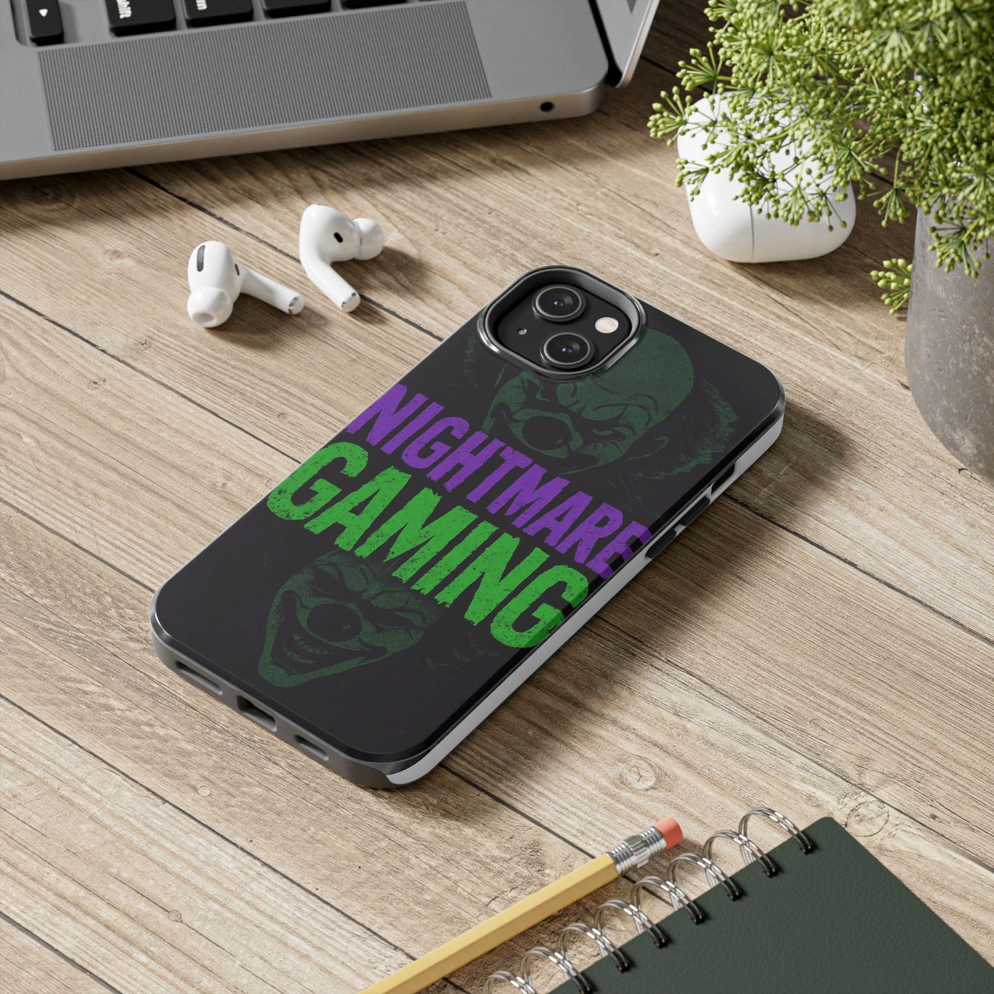 Nightmare Gaming Phone Cases, Tough Gaming Case, Halloween Phone Accessories, Geeky Gift, Horror Merchandise, Clown Design Cases