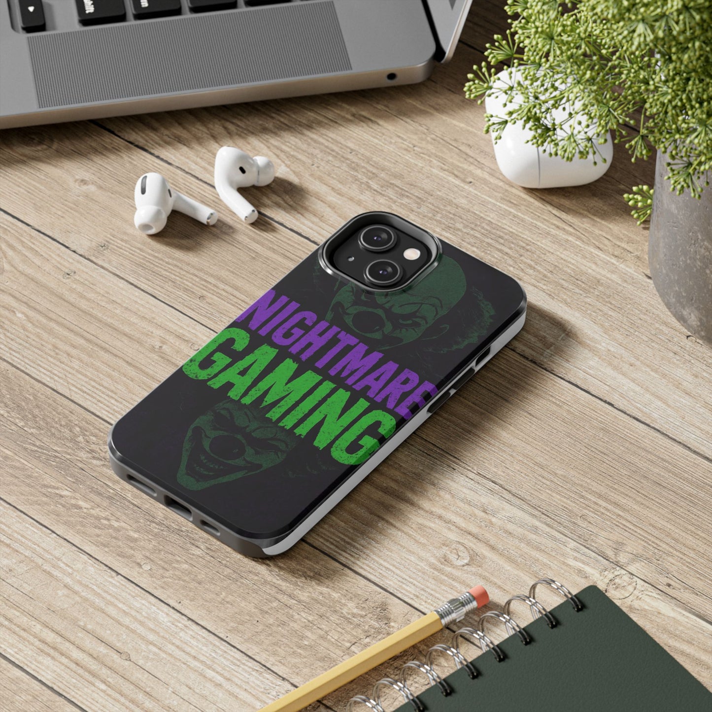 Nightmare Gaming Phone Cases, Tough Gaming Case, Halloween Phone Accessories, Geeky Gift, Horror Merchandise, Clown Design Cases