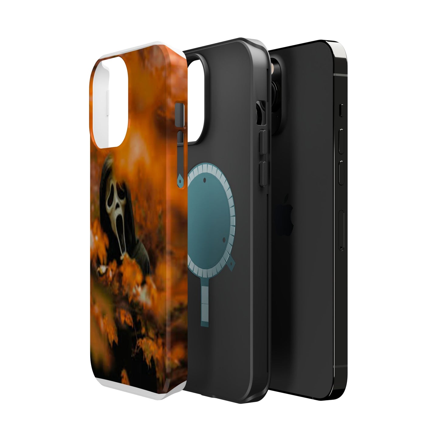 Unique Magnetic Phone Case, Halloween Gift, Horror Design, Protective Cover, Ghost Face Style, Fall Aesthetic