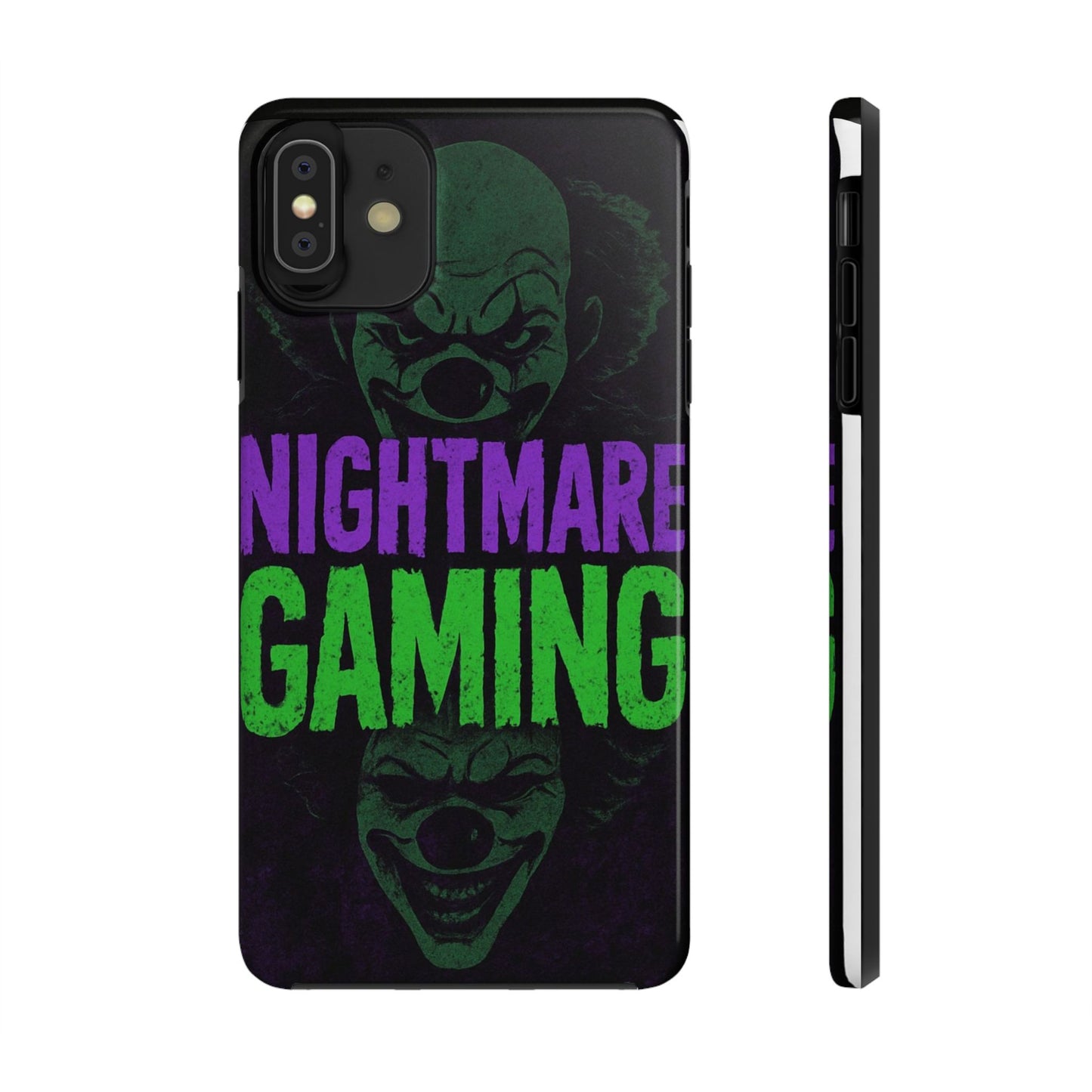 Nightmare Gaming Phone Cases, Tough Gaming Case, Halloween Phone Accessories, Geeky Gift, Horror Merchandise, Clown Design Cases