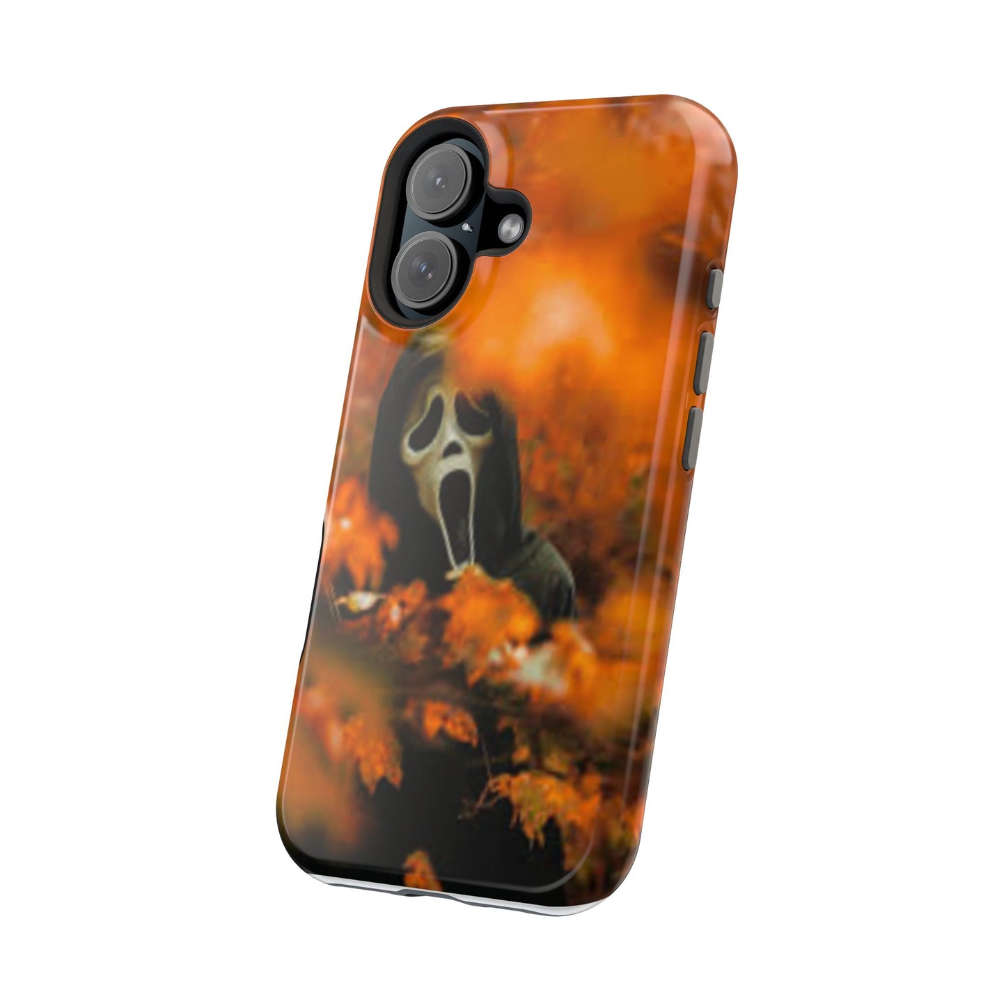 Unique Magnetic Phone Case, Halloween Gift, Horror Design, Protective Cover, Ghost Face Style, Fall Aesthetic