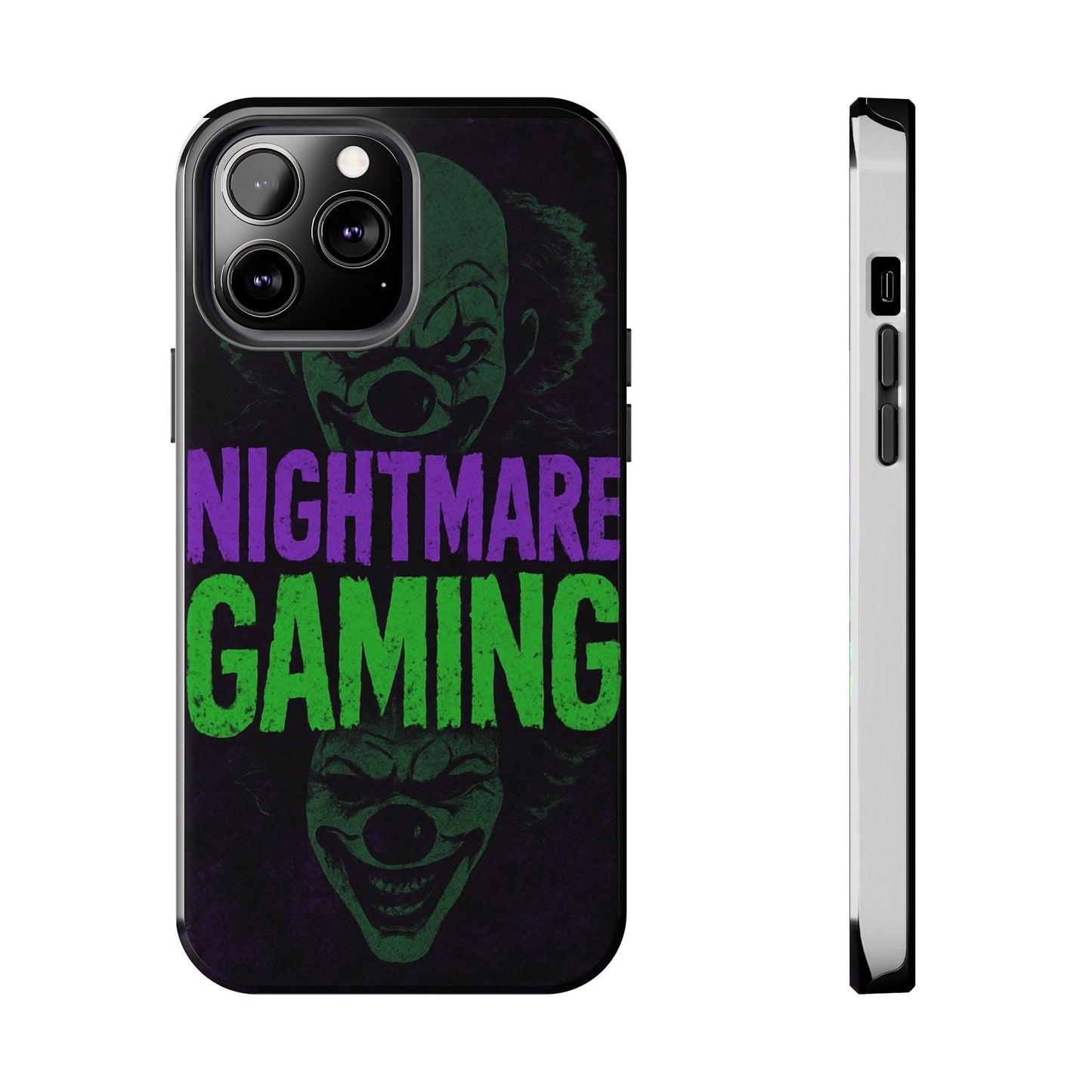 Nightmare Gaming Phone Cases, Tough Gaming Case, Halloween Phone Accessories, Geeky Gift, Horror Merchandise, Clown Design Cases