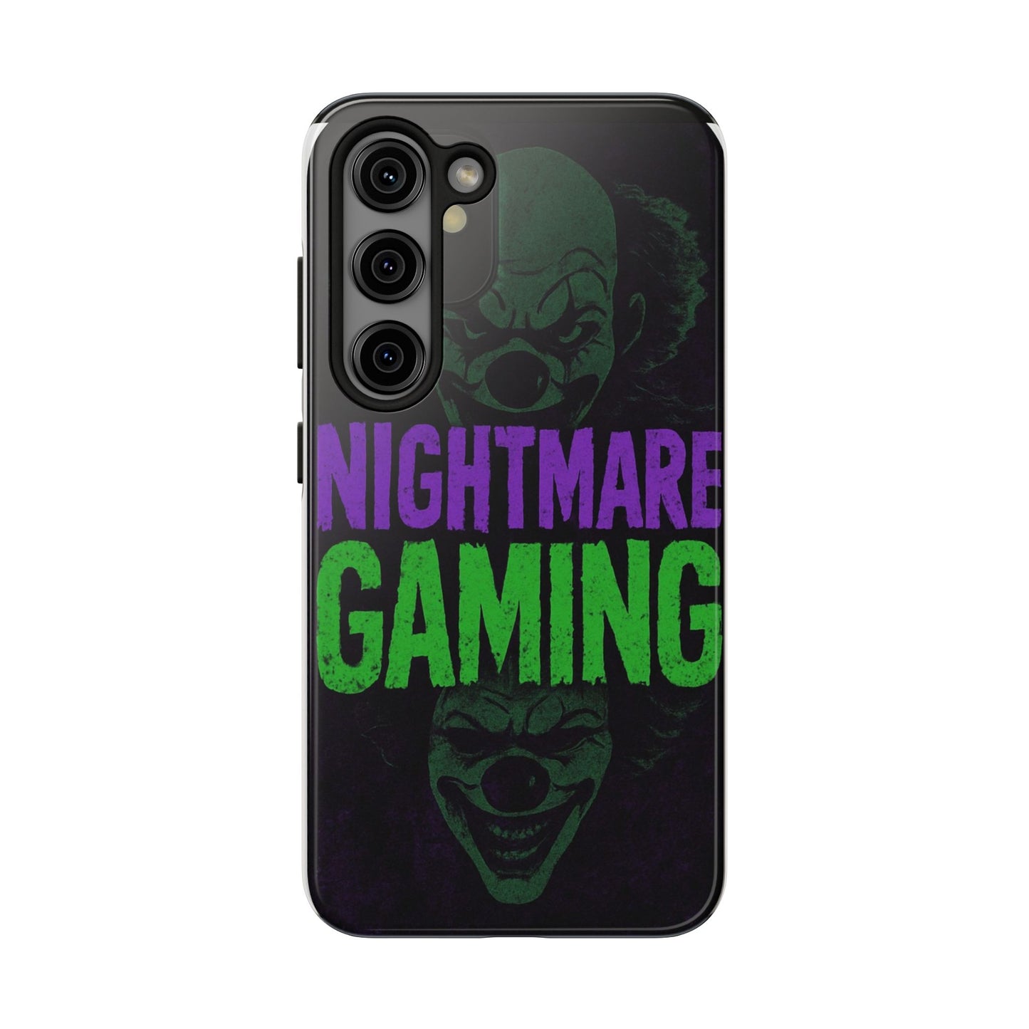 Nightmare Gaming Phone Cases, Tough Gaming Case, Halloween Phone Accessories, Geeky Gift, Horror Merchandise, Clown Design Cases