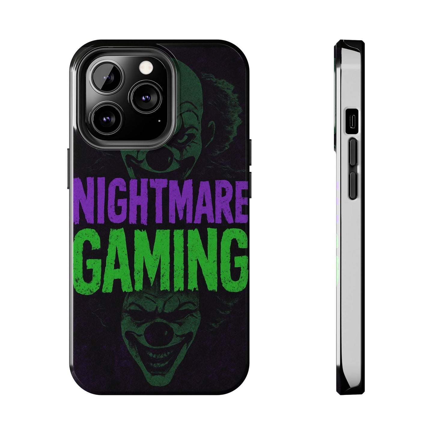Nightmare Gaming Phone Cases, Tough Gaming Case, Halloween Phone Accessories, Geeky Gift, Horror Merchandise, Clown Design Cases