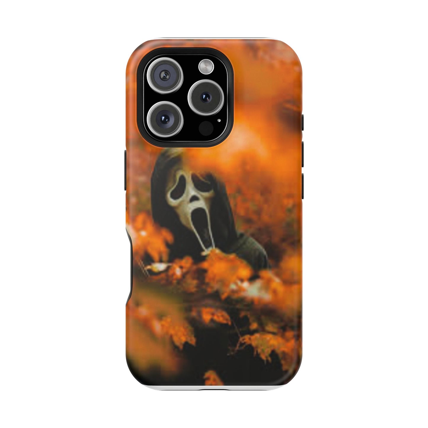 Unique Magnetic Phone Case, Halloween Gift, Horror Design, Protective Cover, Ghost Face Style, Fall Aesthetic
