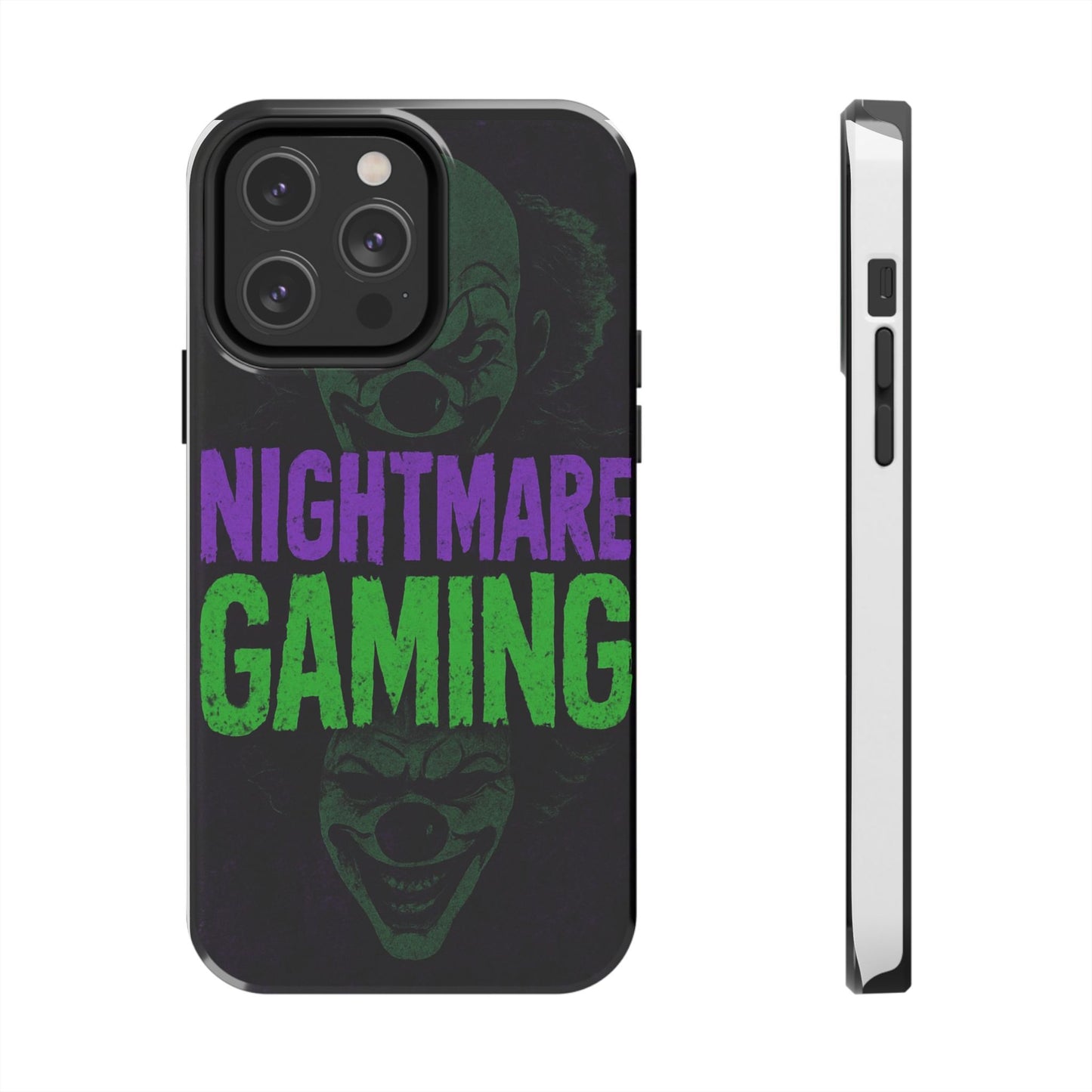Nightmare Gaming Phone Cases, Tough Gaming Case, Halloween Phone Accessories, Geeky Gift, Horror Merchandise, Clown Design Cases