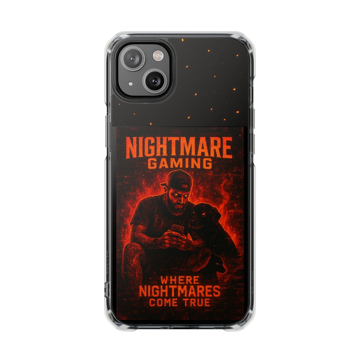 Gaming Phone Case, Nightmare Gaming Clear Impact Case, Stylish Gaming Accessories, Protective Case for Gamers, Unique Gift for Gamers