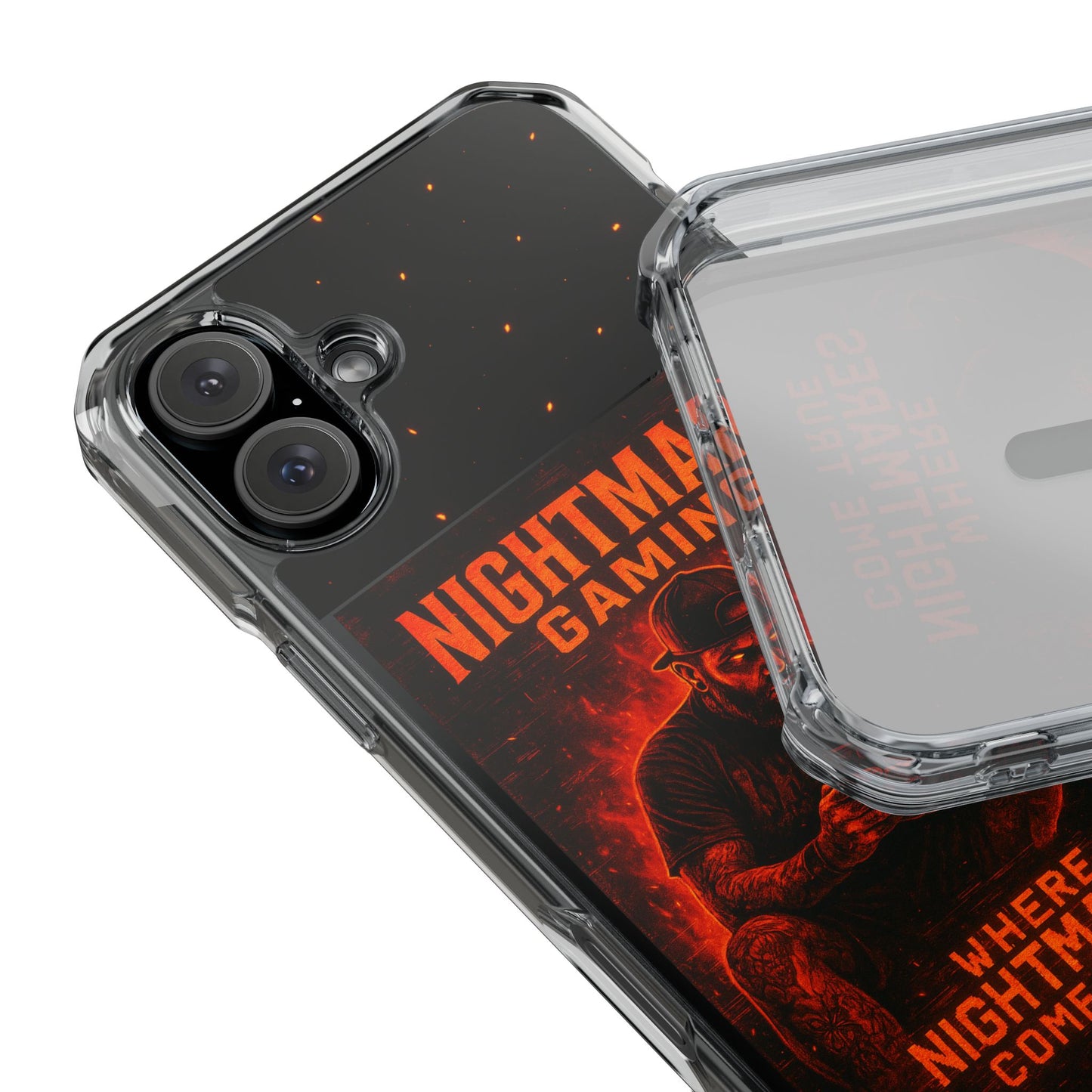 Gaming Phone Case, Nightmare Gaming Clear Impact Case, Stylish Gaming Accessories, Protective Case for Gamers, Unique Gift for Gamers