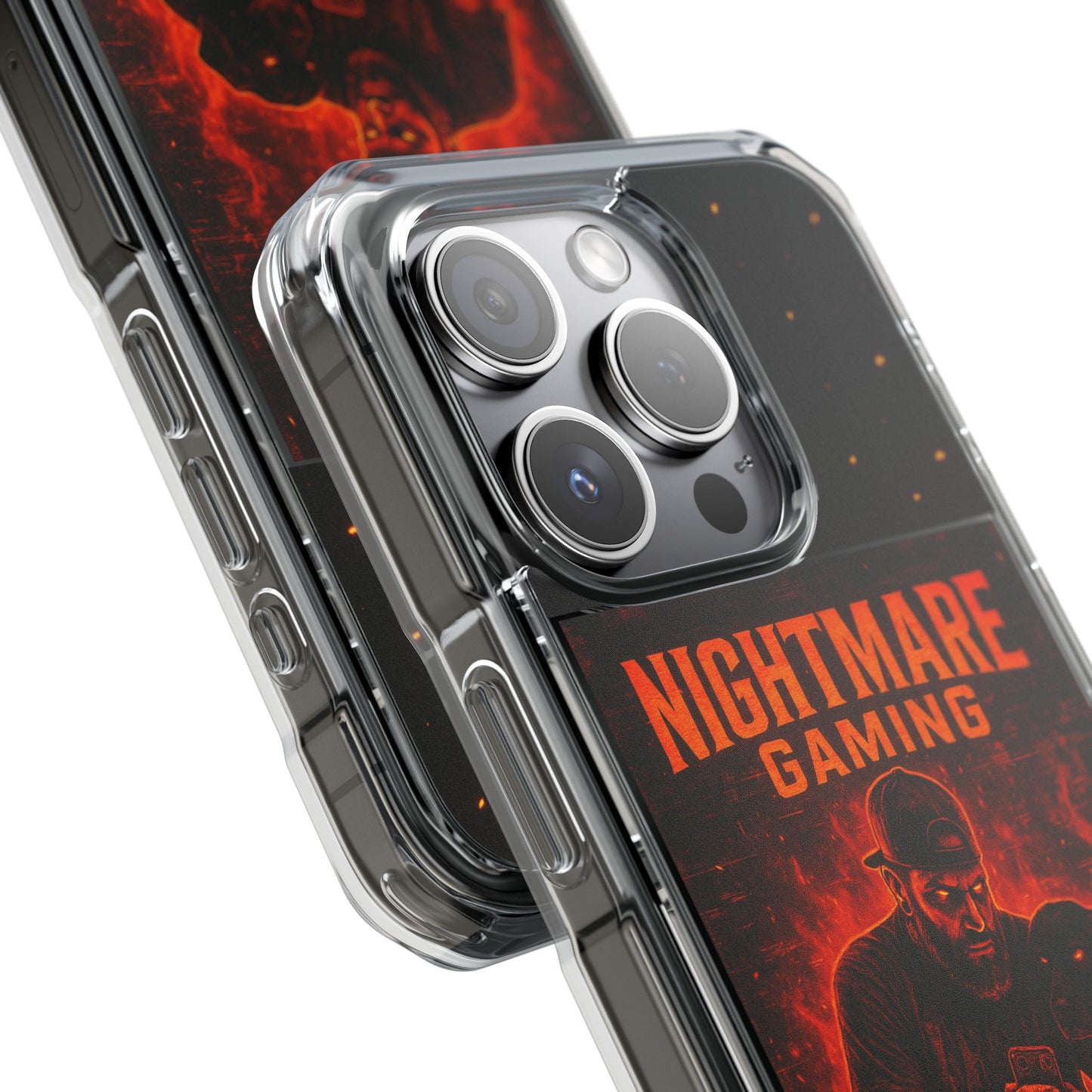 Gaming Phone Case, Nightmare Gaming Clear Impact Case, Stylish Gaming Accessories, Protective Case for Gamers, Unique Gift for Gamers