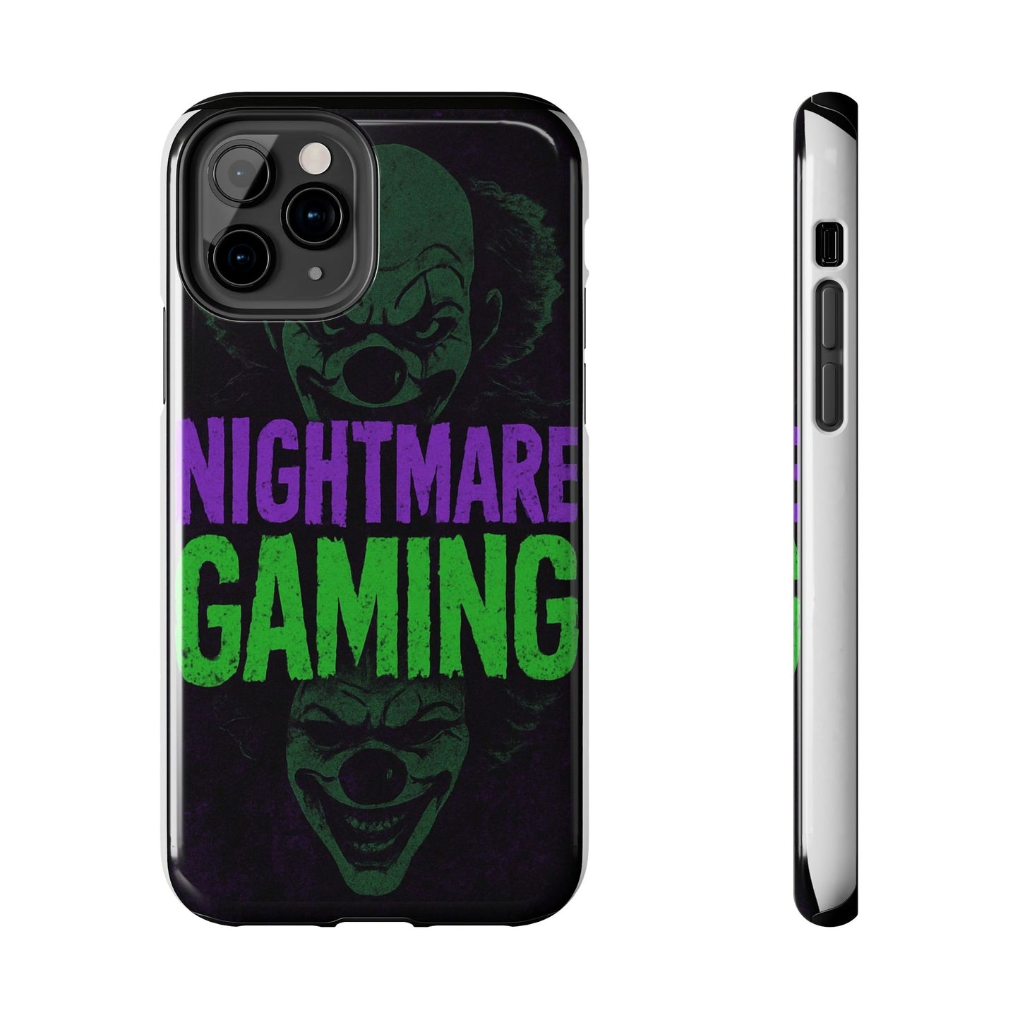 Nightmare Gaming Phone Cases, Tough Gaming Case, Halloween Phone Accessories, Geeky Gift, Horror Merchandise, Clown Design Cases