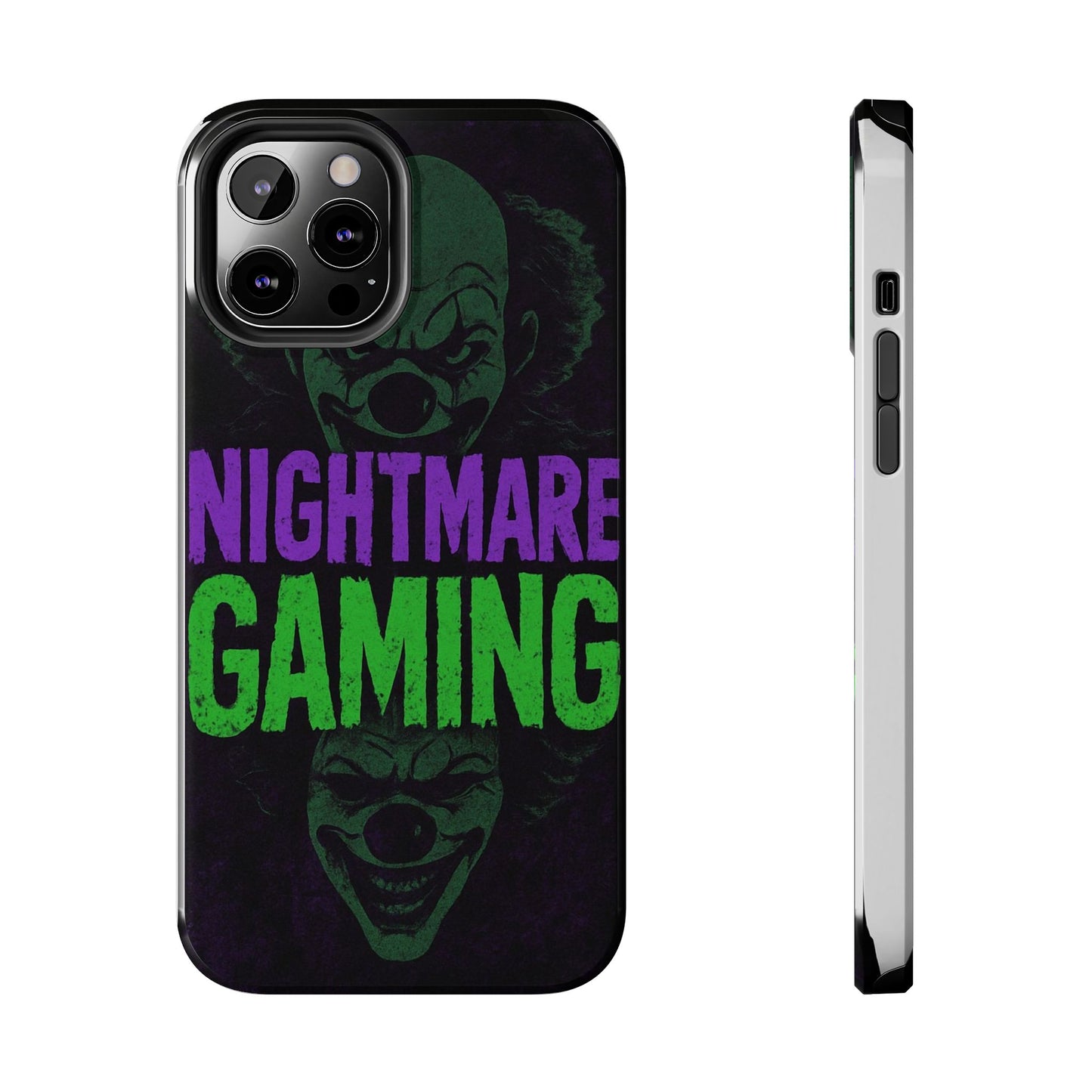 Nightmare Gaming Phone Cases, Tough Gaming Case, Halloween Phone Accessories, Geeky Gift, Horror Merchandise, Clown Design Cases