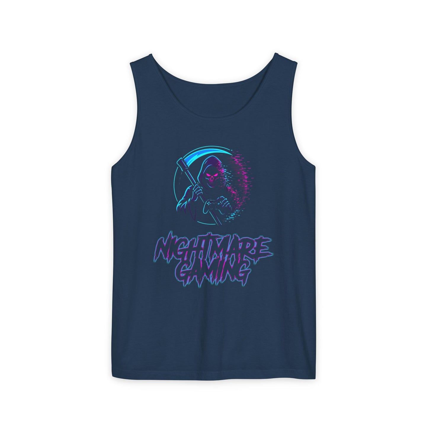 Nightmare Gaming Unisex Tank Top, Casual Wear, Gaming Apparel, Comfy Gym Top, Sleepwear, Summer Style, Unique Gift Idea