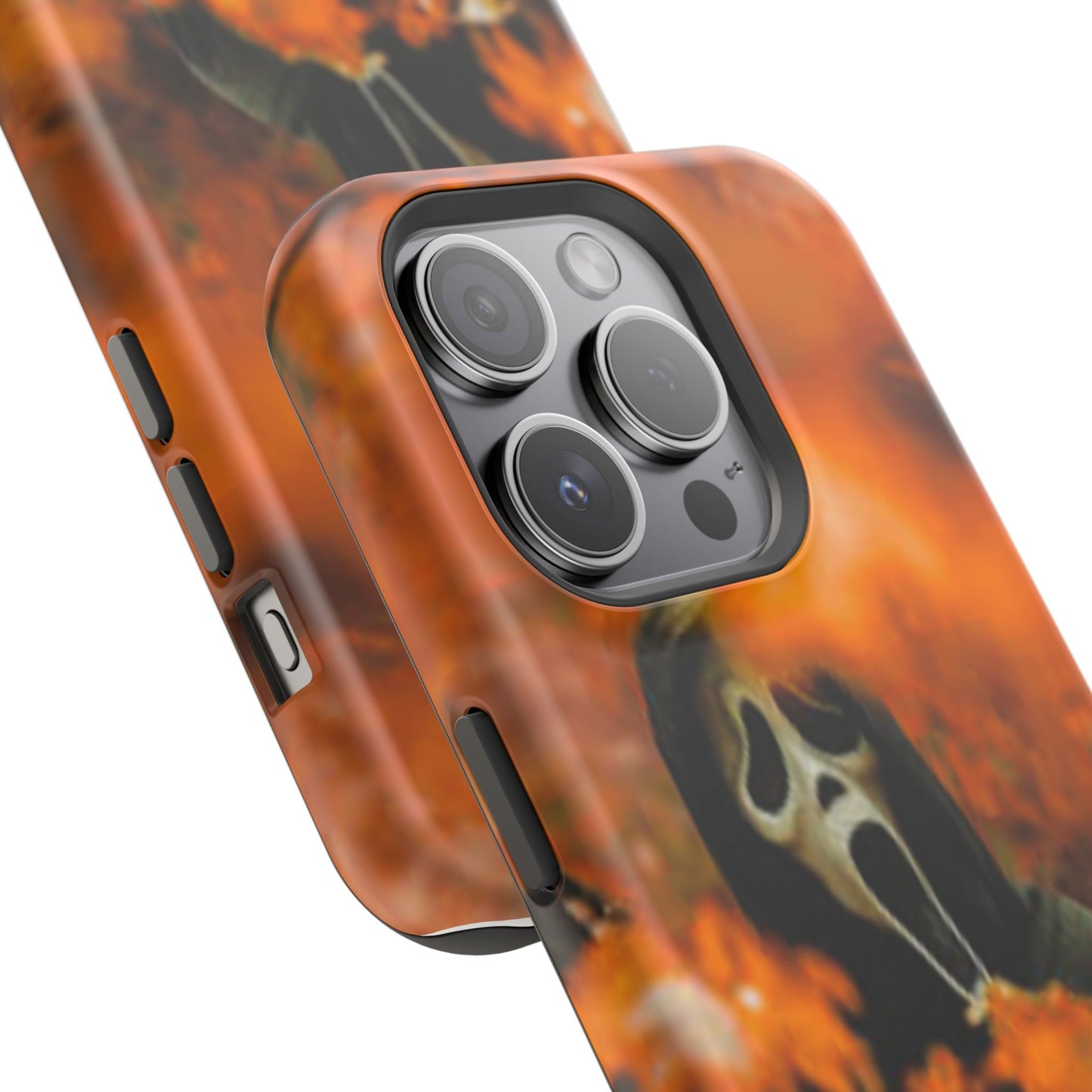 Unique Magnetic Phone Case, Halloween Gift, Horror Design, Protective Cover, Ghost Face Style, Fall Aesthetic