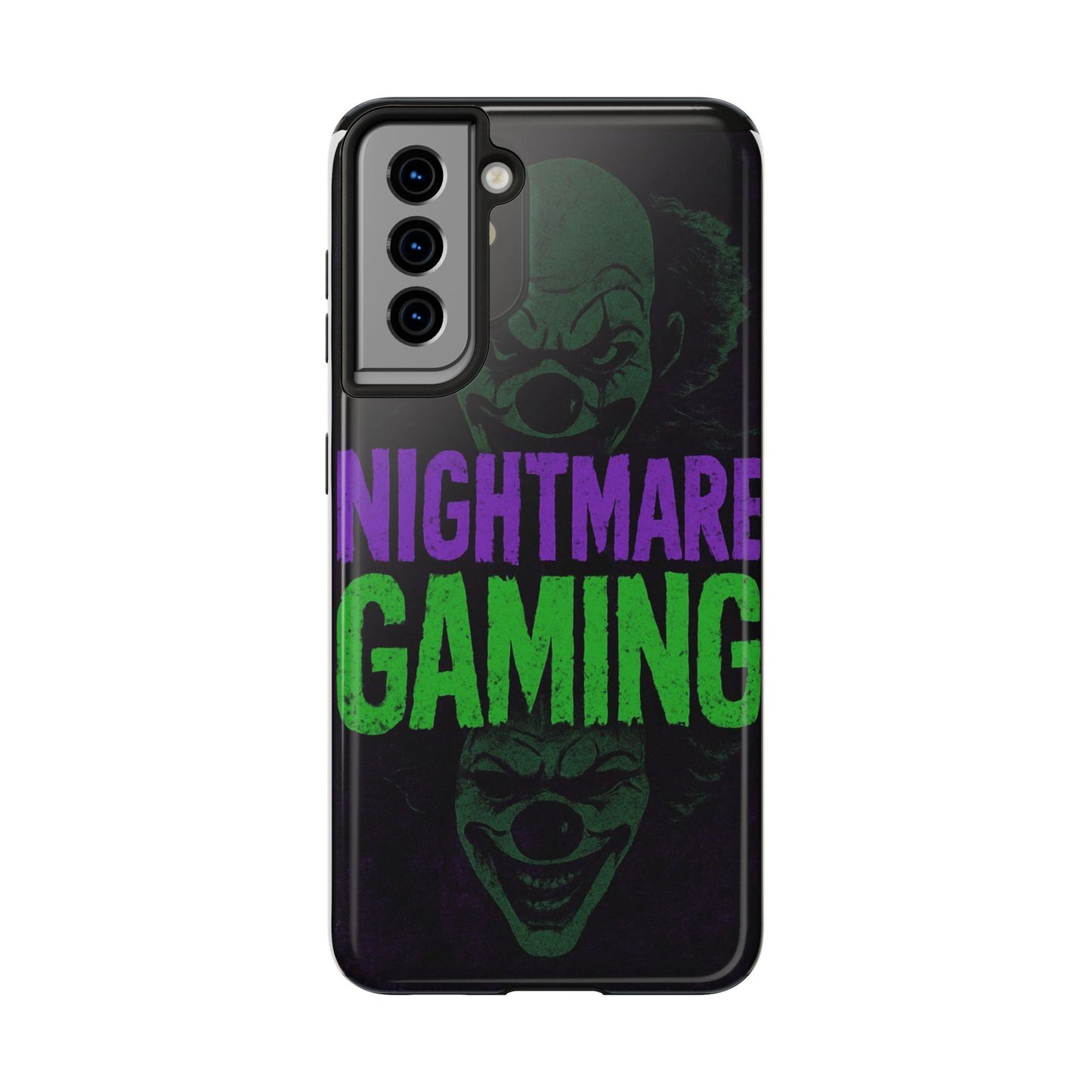 Nightmare Gaming Phone Cases, Tough Gaming Case, Halloween Phone Accessories, Geeky Gift, Horror Merchandise, Clown Design Cases