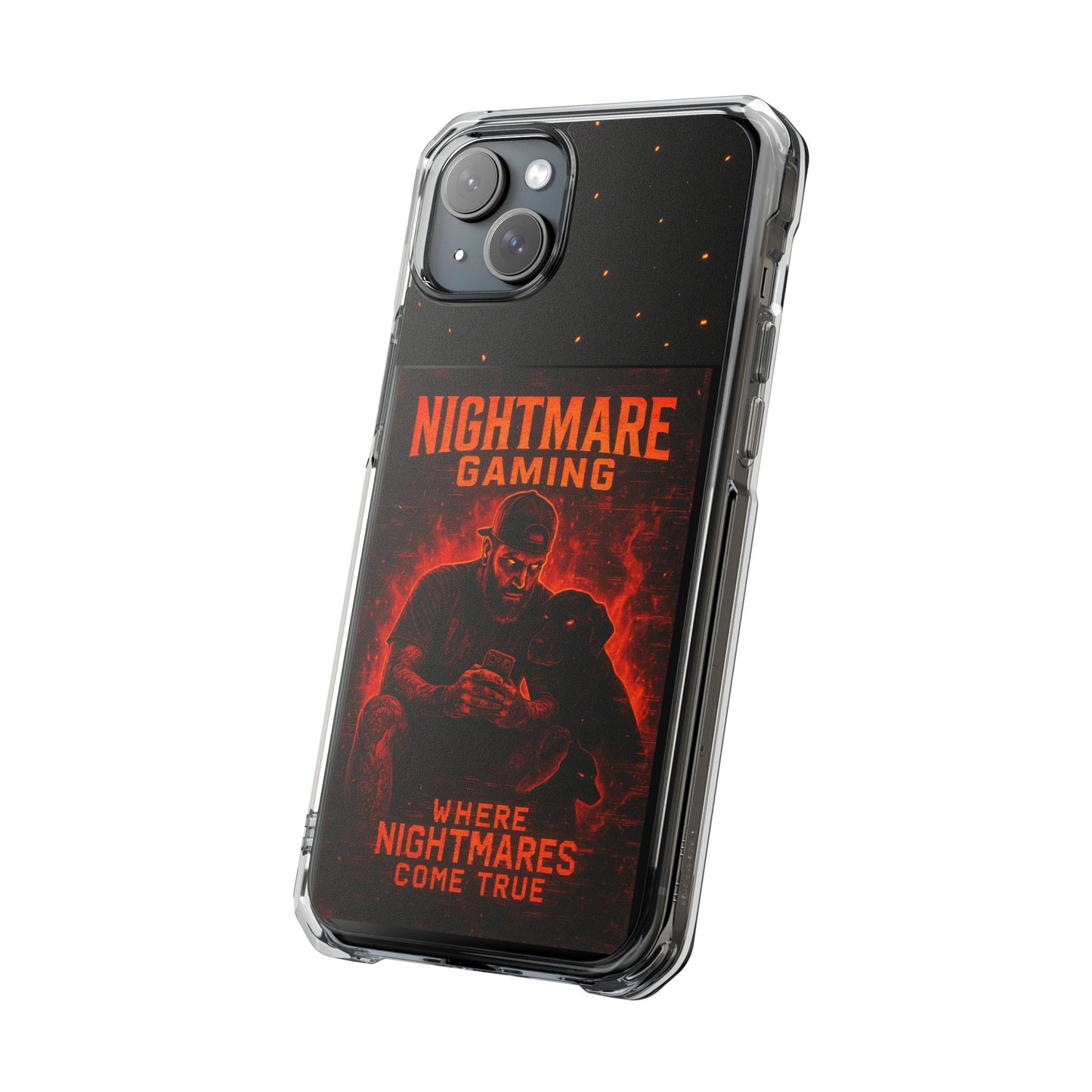 Gaming Phone Case, Nightmare Gaming Clear Impact Case, Stylish Gaming Accessories, Protective Case for Gamers, Unique Gift for Gamers