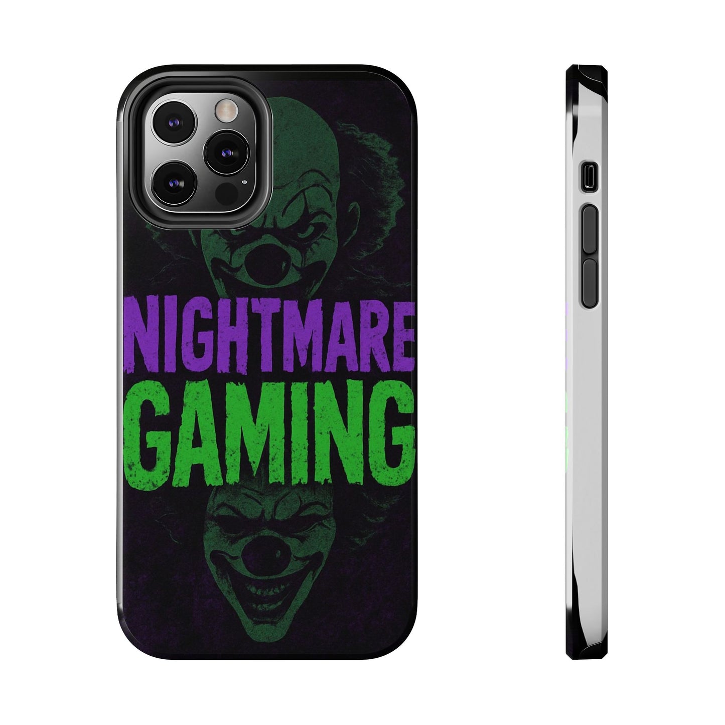 Nightmare Gaming Phone Cases, Tough Gaming Case, Halloween Phone Accessories, Geeky Gift, Horror Merchandise, Clown Design Cases