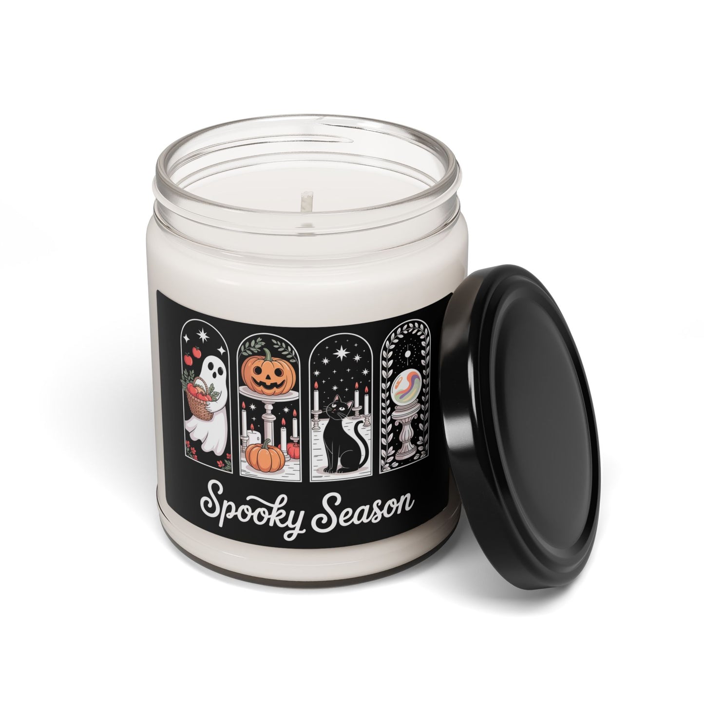 Halloween Scented Candle, Spooky Season Aromatherapy, Home Decor, Fall Gift, Soy Wax Candle, Cozy Atmosphere