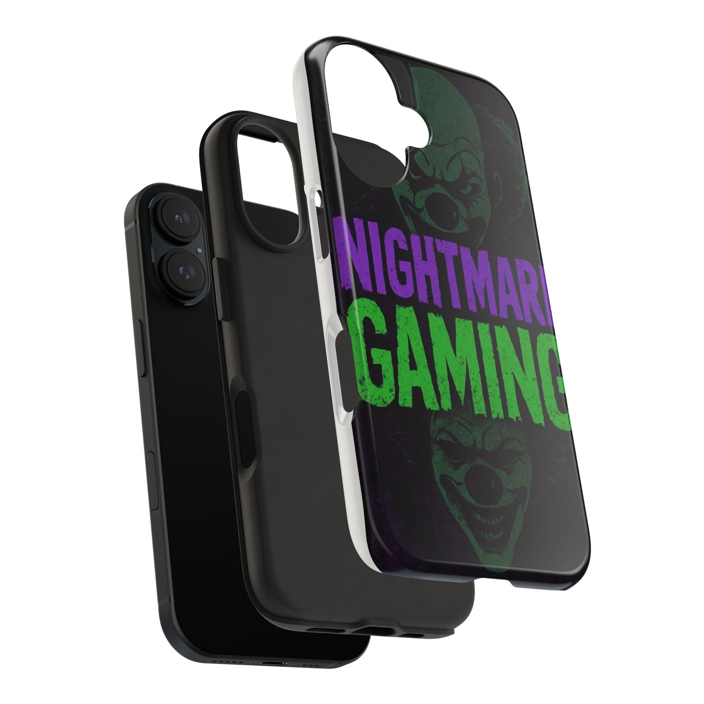 Nightmare Gaming Phone Cases, Tough Gaming Case, Halloween Phone Accessories, Geeky Gift, Horror Merchandise, Clown Design Cases