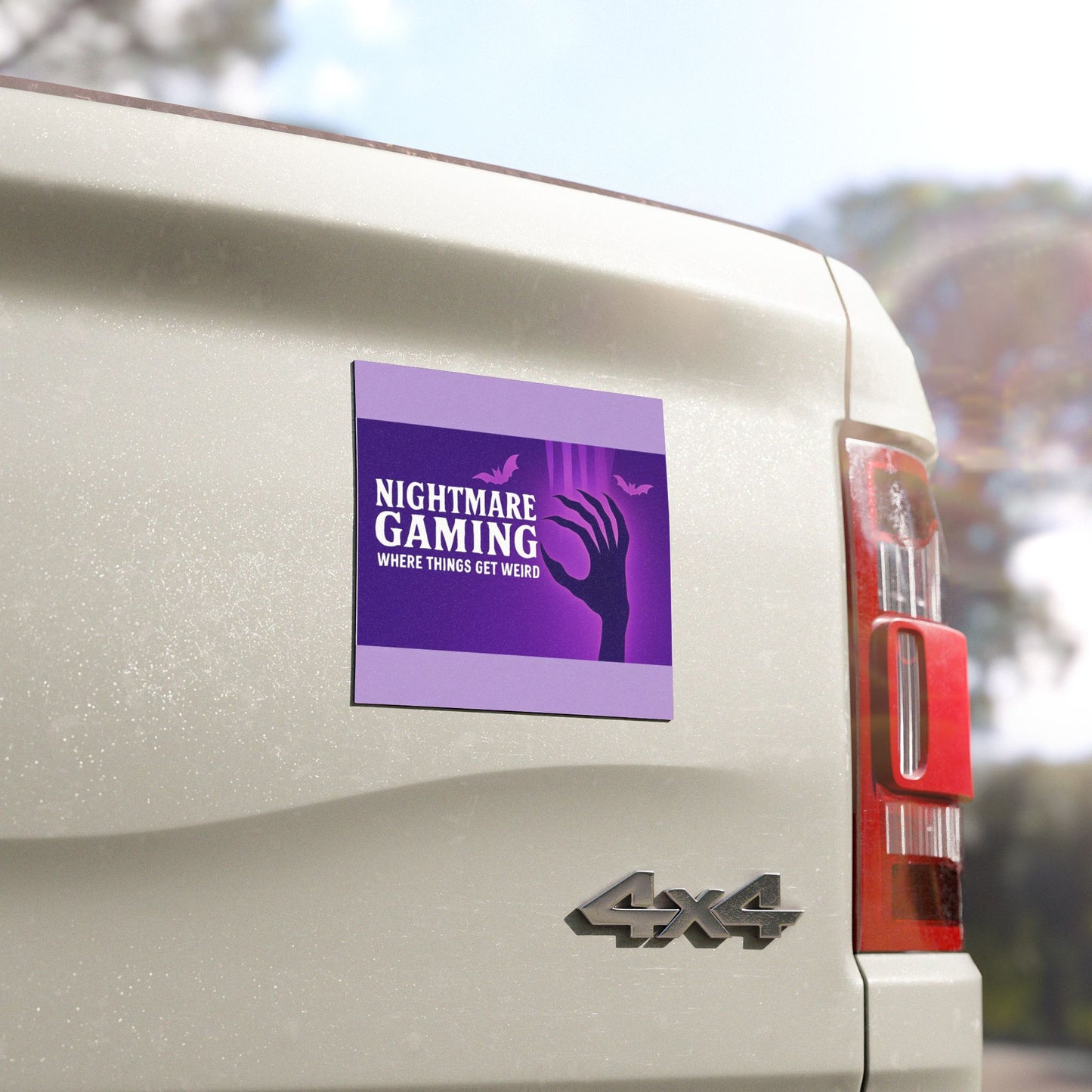 Nightmare Gaming Car Magnet - Spooky Decor, Halloween Gift, Gamer Accessory, Automotive Decor, Fun Bumper Sticker
