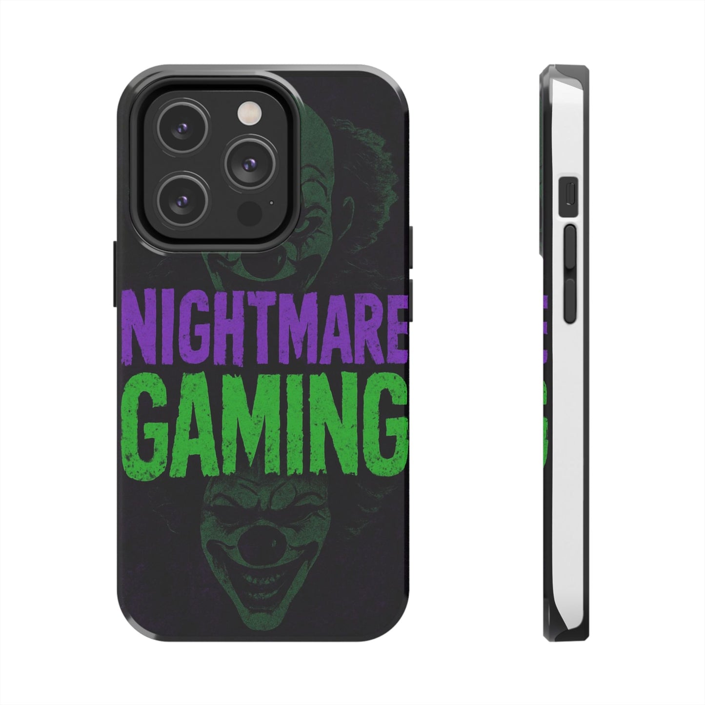 Nightmare Gaming Phone Cases, Tough Gaming Case, Halloween Phone Accessories, Geeky Gift, Horror Merchandise, Clown Design Cases