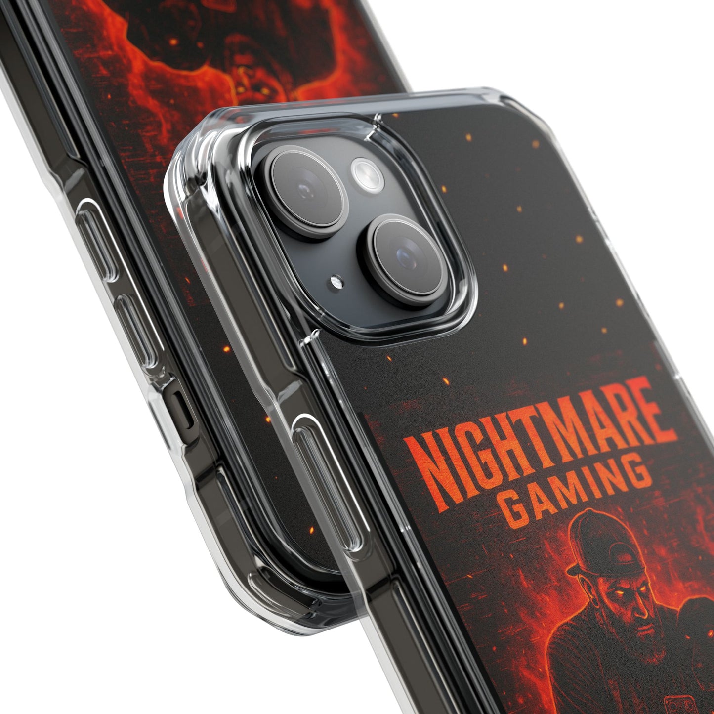 Gaming Phone Case, Nightmare Gaming Clear Impact Case, Stylish Gaming Accessories, Protective Case for Gamers, Unique Gift for Gamers