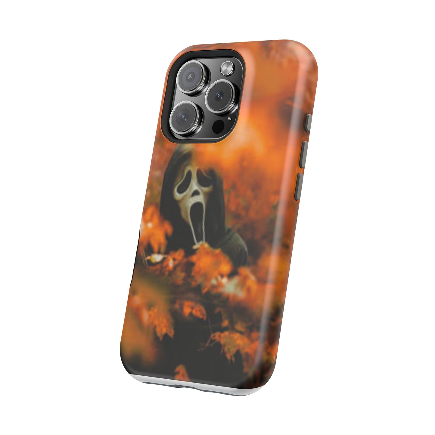 Unique Magnetic Phone Case, Halloween Gift, Horror Design, Protective Cover, Ghost Face Style, Fall Aesthetic