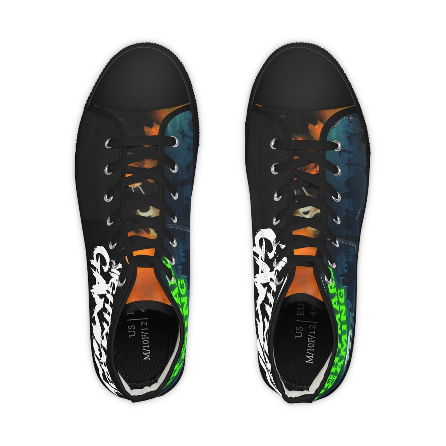 Nightmare Gaming High Top Sneakers | Streetwear, Halloween, Gamer Gift, Unique Footwear, Casual Shoes