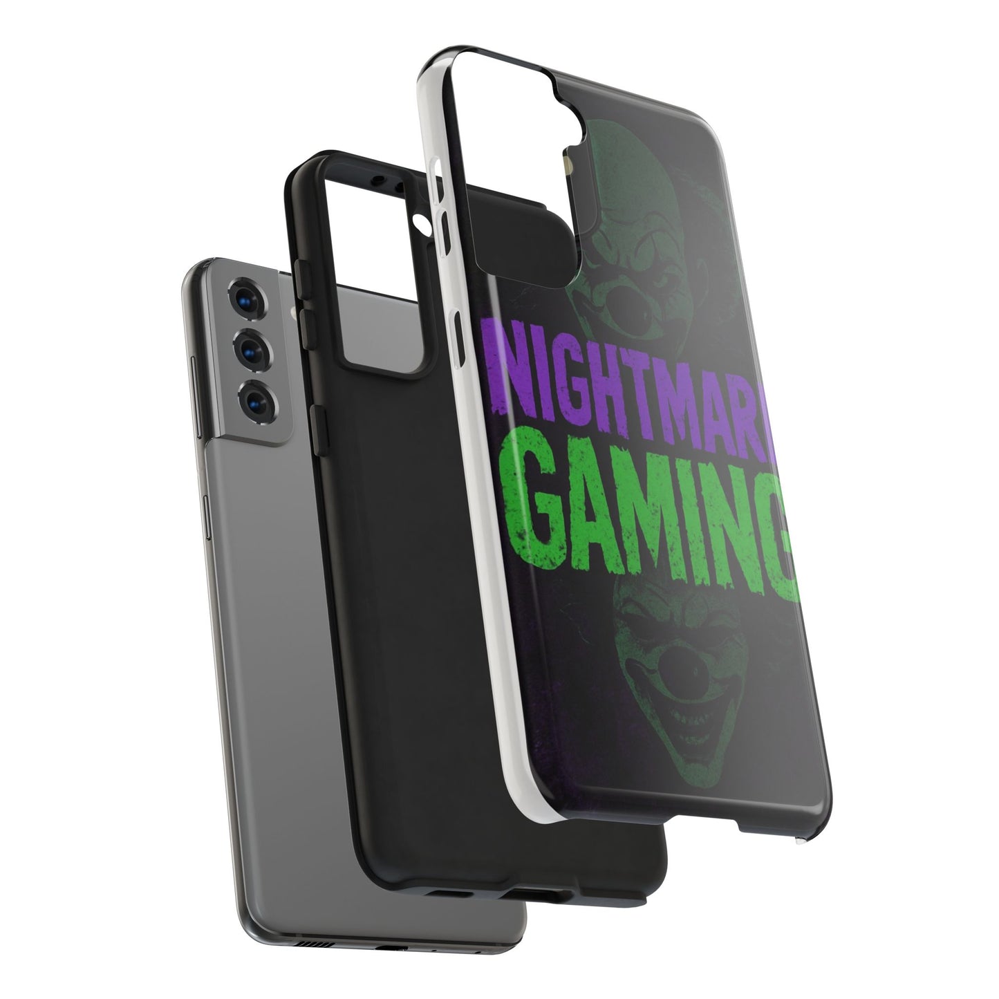 Nightmare Gaming Phone Cases, Tough Gaming Case, Halloween Phone Accessories, Geeky Gift, Horror Merchandise, Clown Design Cases
