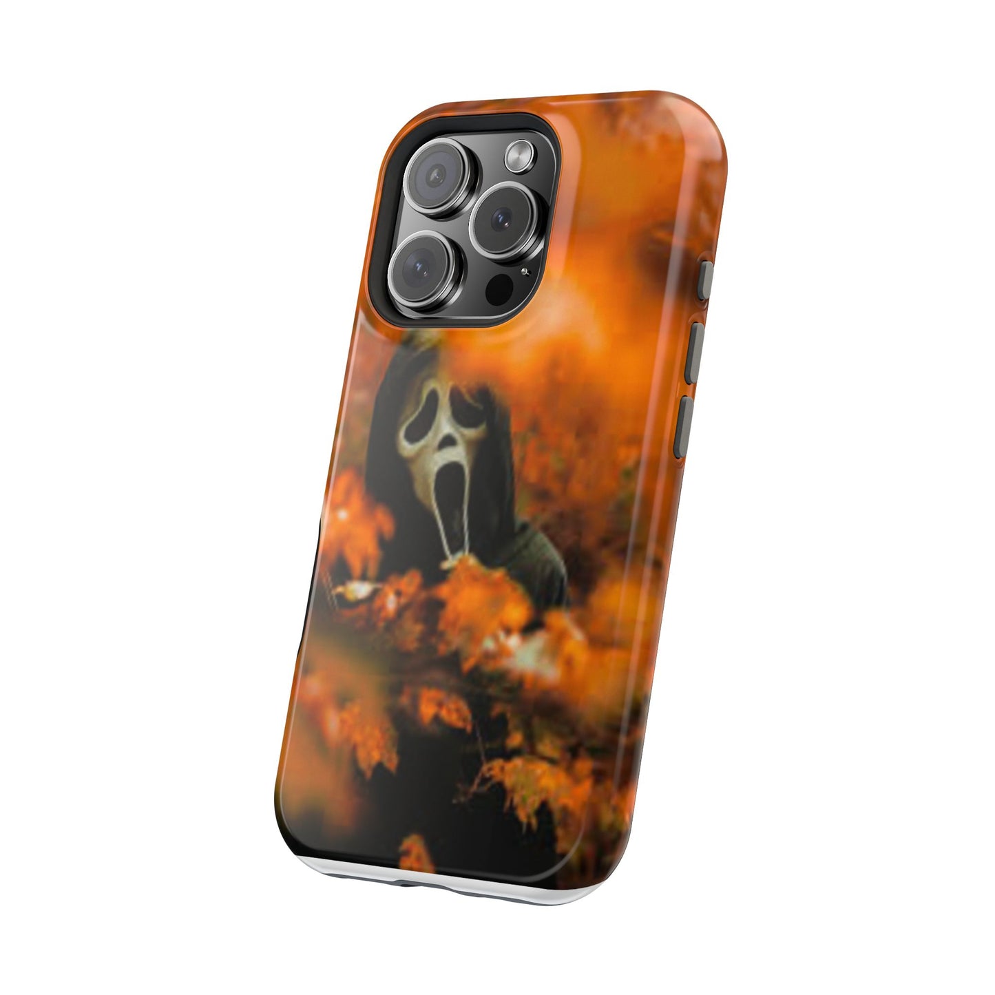 Unique Magnetic Phone Case, Halloween Gift, Horror Design, Protective Cover, Ghost Face Style, Fall Aesthetic