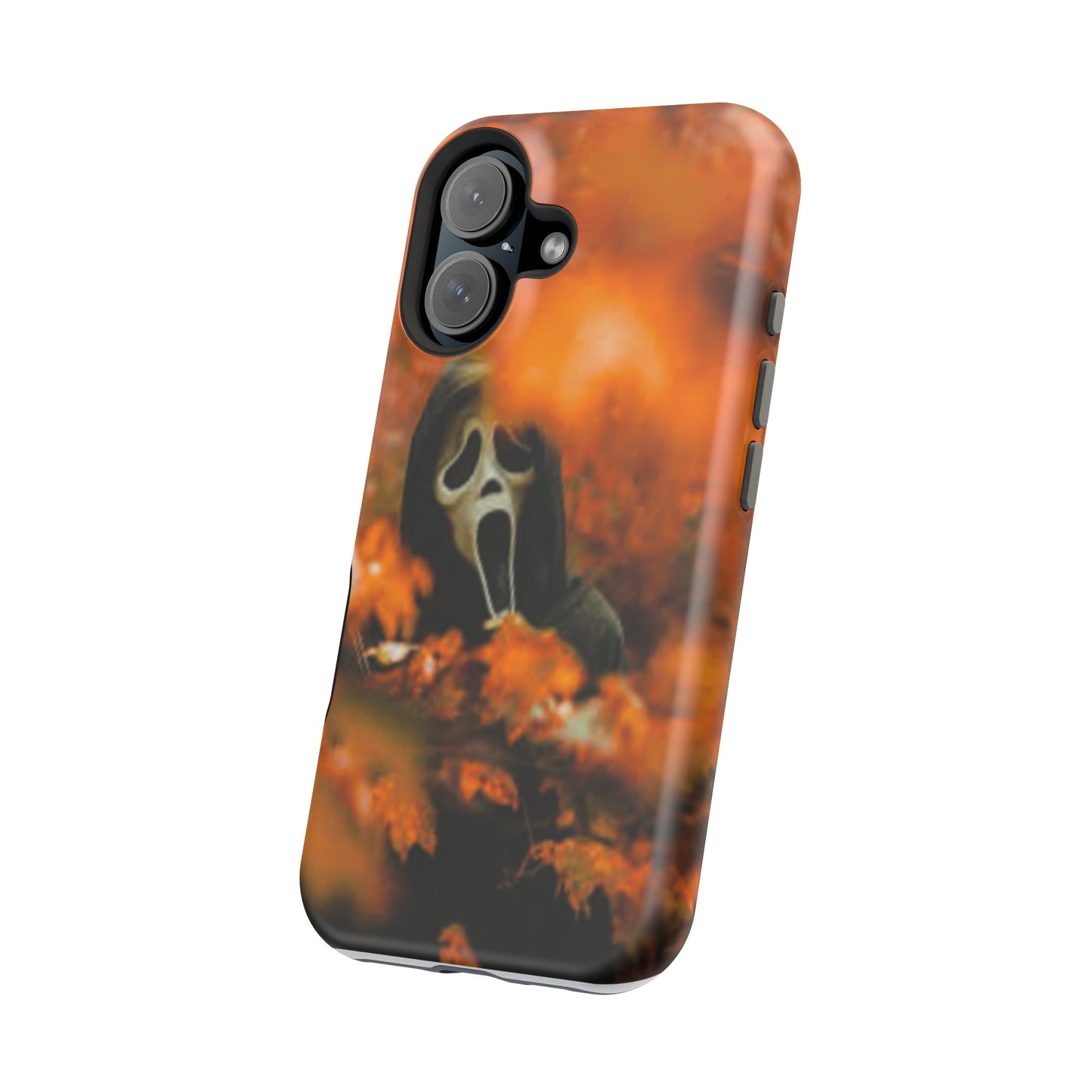 Unique Magnetic Phone Case, Halloween Gift, Horror Design, Protective Cover, Ghost Face Style, Fall Aesthetic