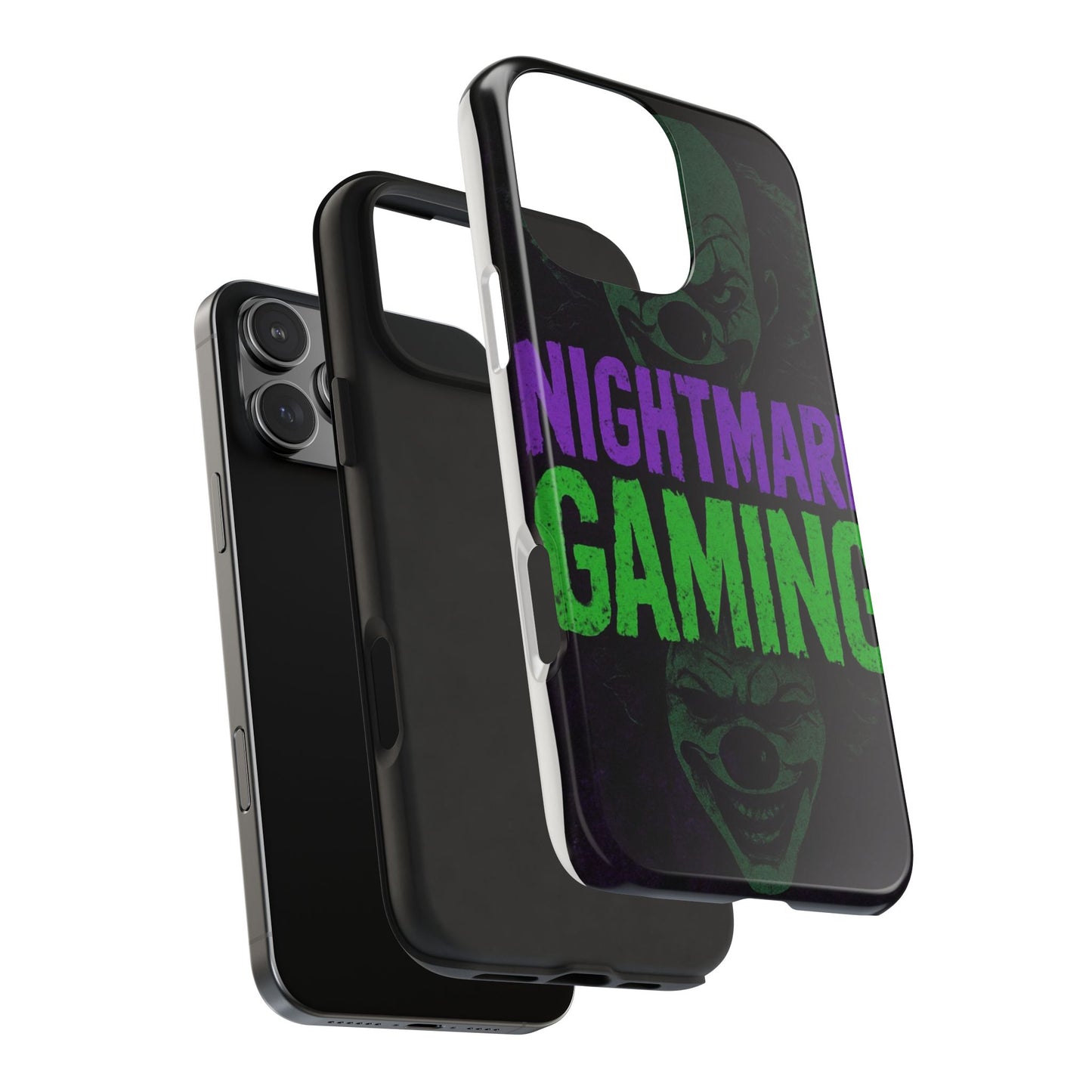 Nightmare Gaming Phone Cases, Tough Gaming Case, Halloween Phone Accessories, Geeky Gift, Horror Merchandise, Clown Design Cases