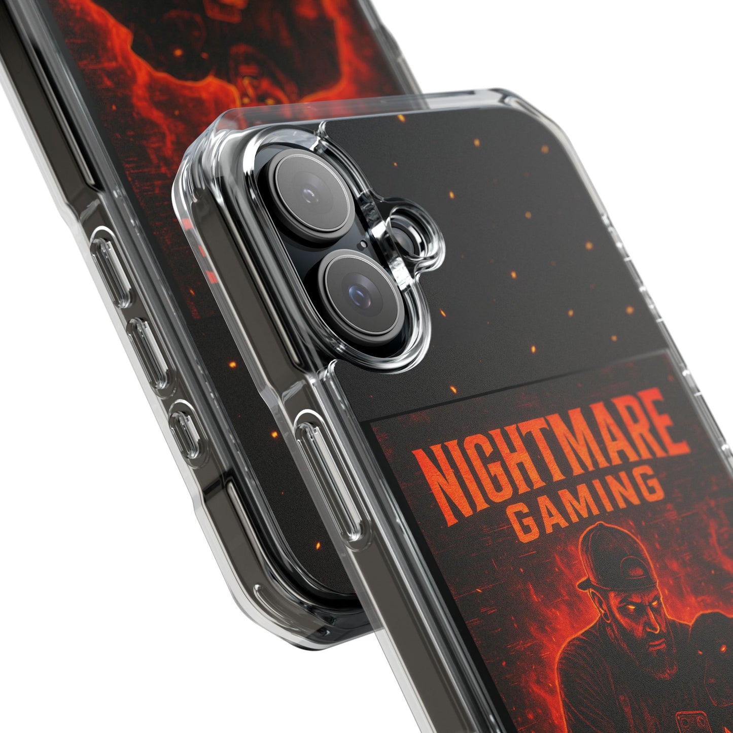 Gaming Phone Case, Nightmare Gaming Clear Impact Case, Stylish Gaming Accessories, Protective Case for Gamers, Unique Gift for Gamers