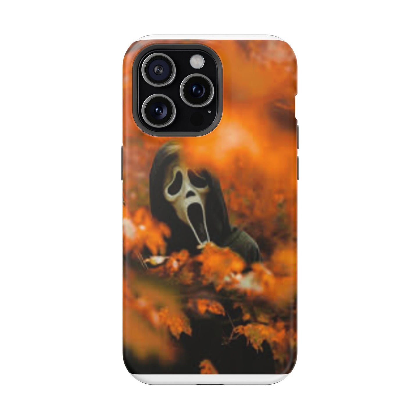 Unique Magnetic Phone Case, Halloween Gift, Horror Design, Protective Cover, Ghost Face Style, Fall Aesthetic