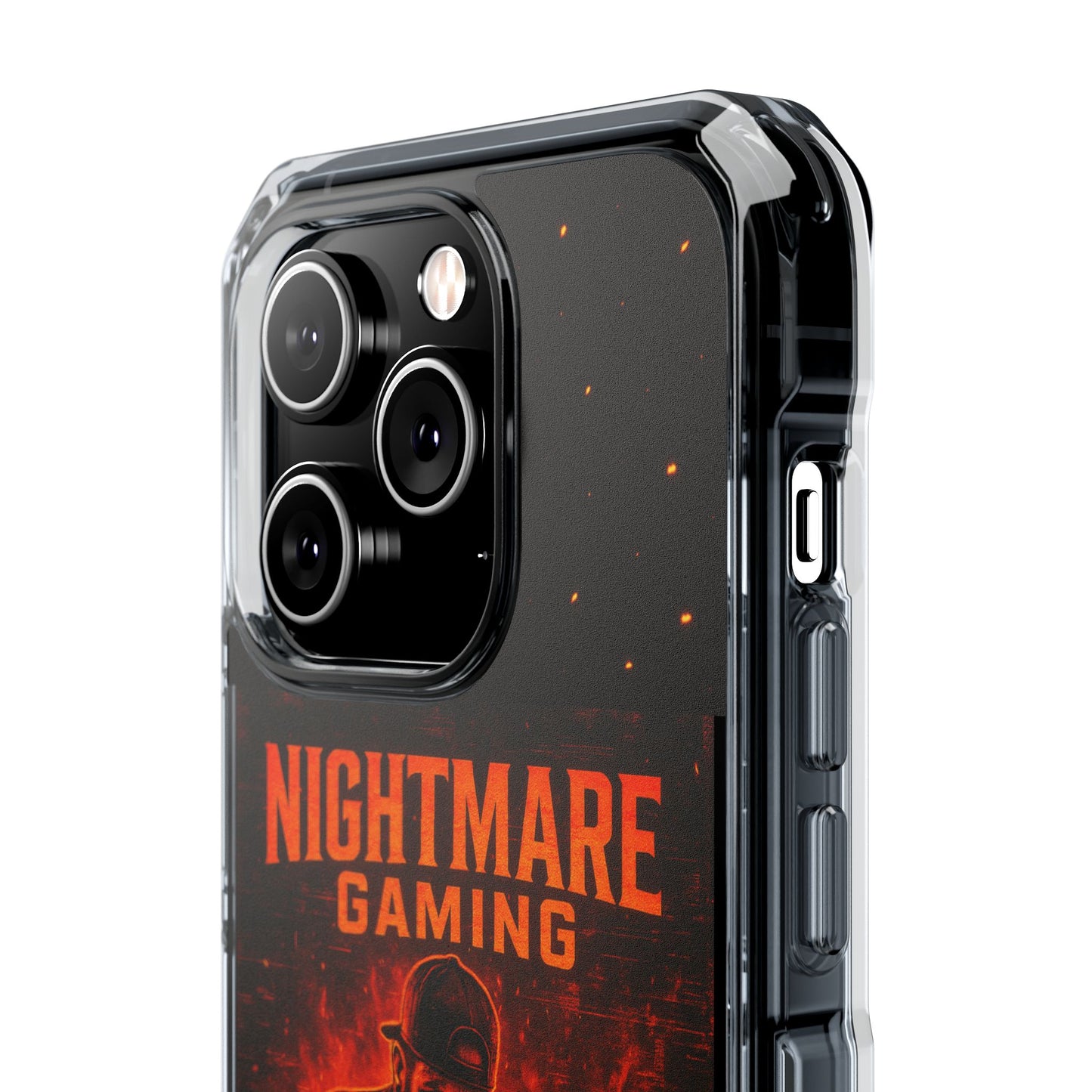 Gaming Phone Case, Nightmare Gaming Clear Impact Case, Stylish Gaming Accessories, Protective Case for Gamers, Unique Gift for Gamers