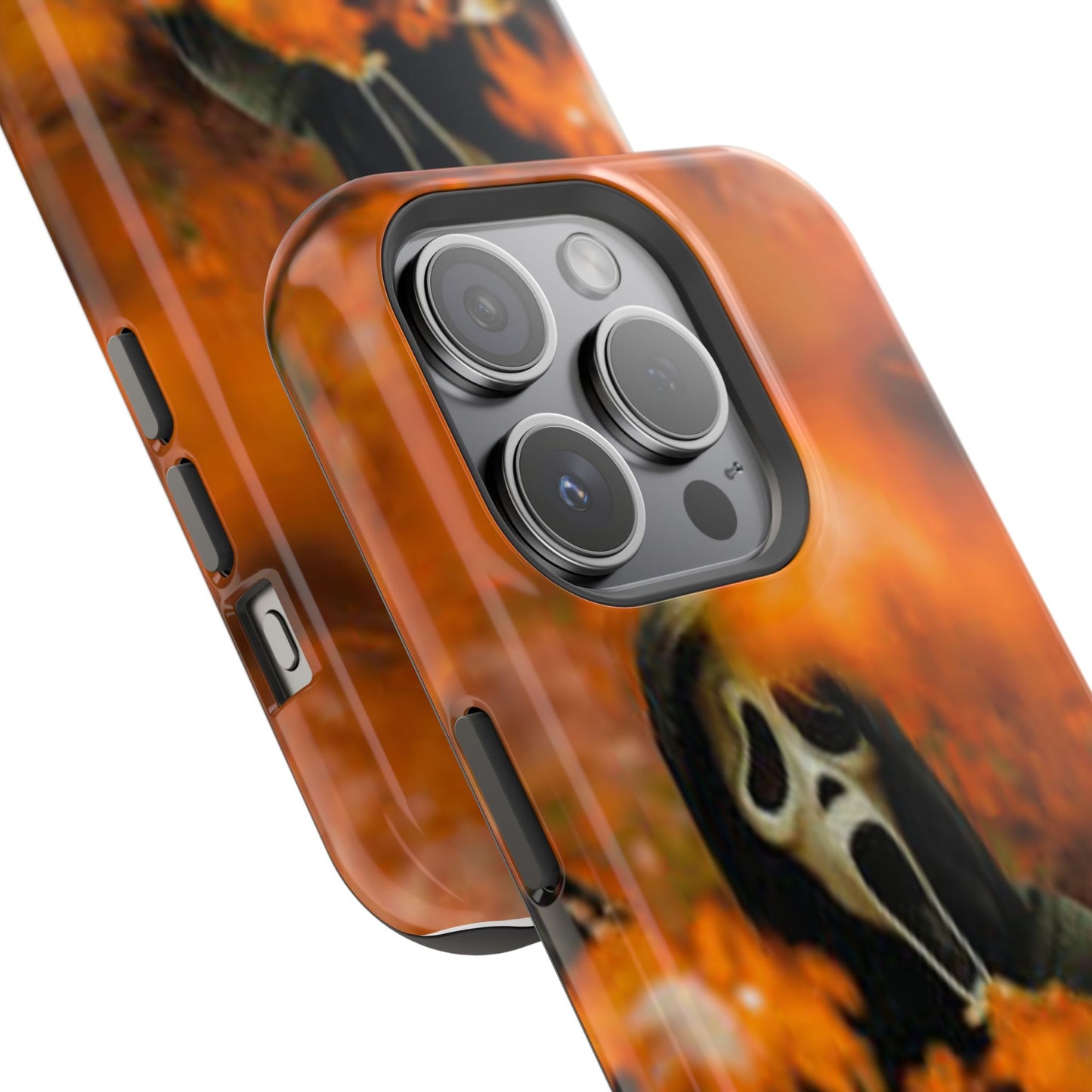 Unique Magnetic Phone Case, Halloween Gift, Horror Design, Protective Cover, Ghost Face Style, Fall Aesthetic