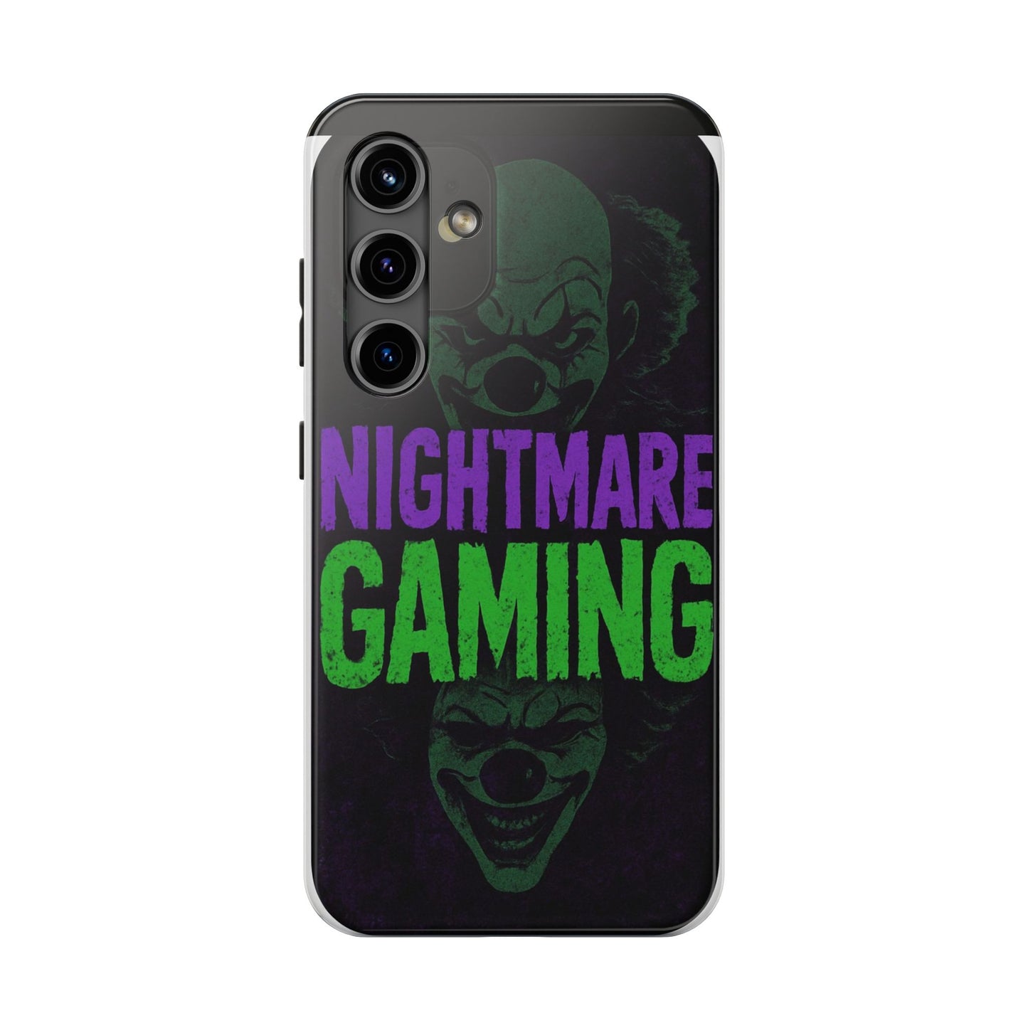 Nightmare Gaming Phone Cases, Tough Gaming Case, Halloween Phone Accessories, Geeky Gift, Horror Merchandise, Clown Design Cases