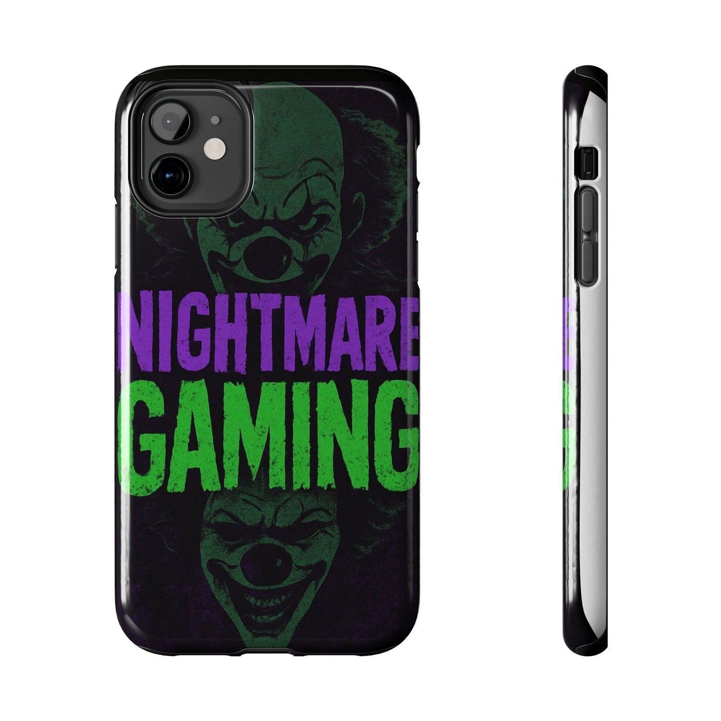 Nightmare Gaming Phone Cases, Tough Gaming Case, Halloween Phone Accessories, Geeky Gift, Horror Merchandise, Clown Design Cases