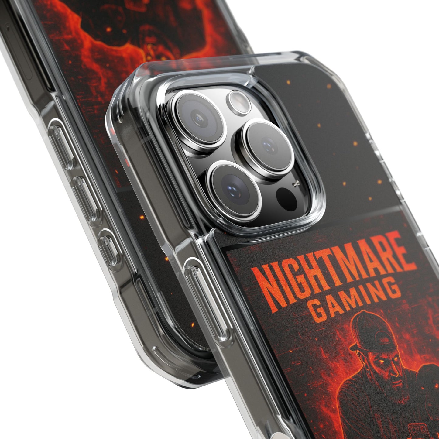 Gaming Phone Case, Nightmare Gaming Clear Impact Case, Stylish Gaming Accessories, Protective Case for Gamers, Unique Gift for Gamers