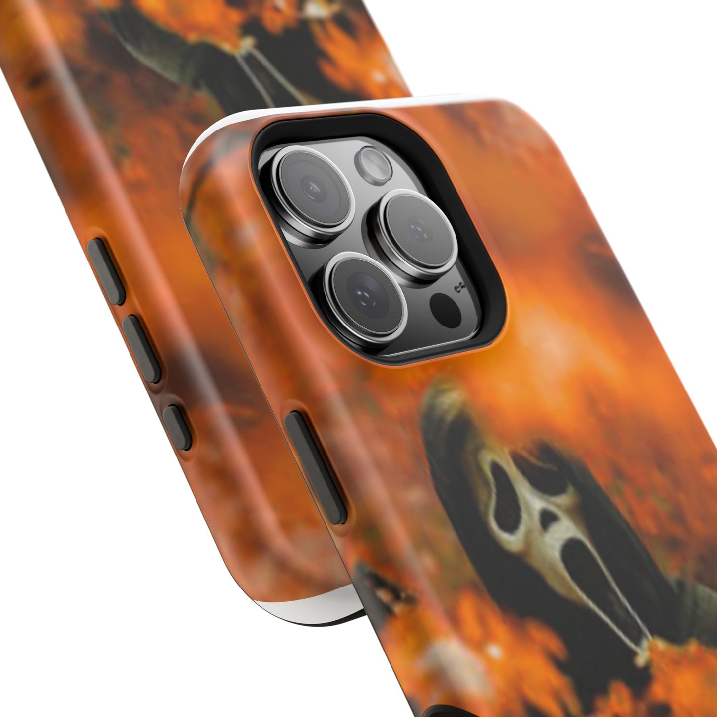 Unique Magnetic Phone Case, Halloween Gift, Horror Design, Protective Cover, Ghost Face Style, Fall Aesthetic