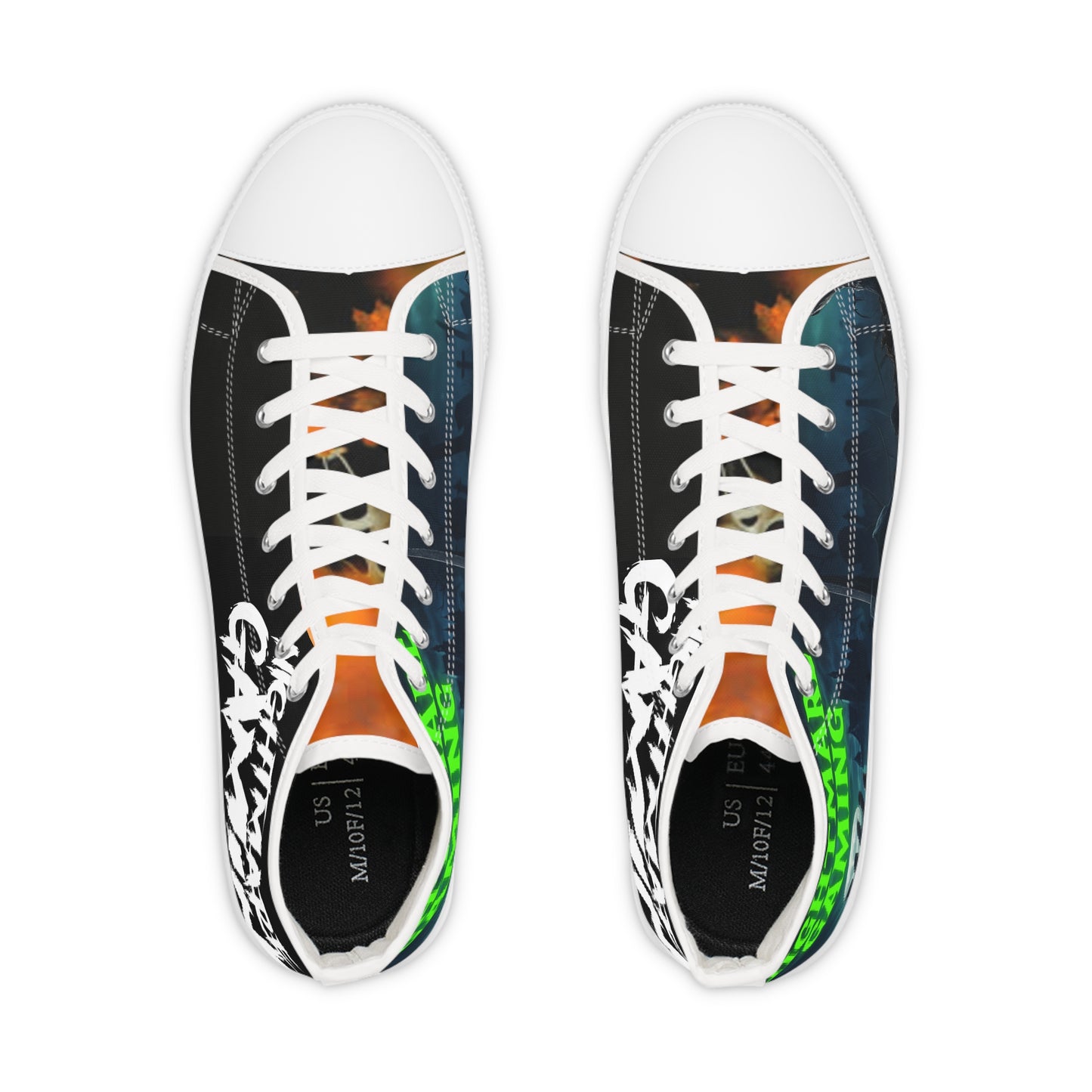 Nightmare Gaming High Top Sneakers | Streetwear, Halloween, Gamer Gift, Unique Footwear, Casual Shoes