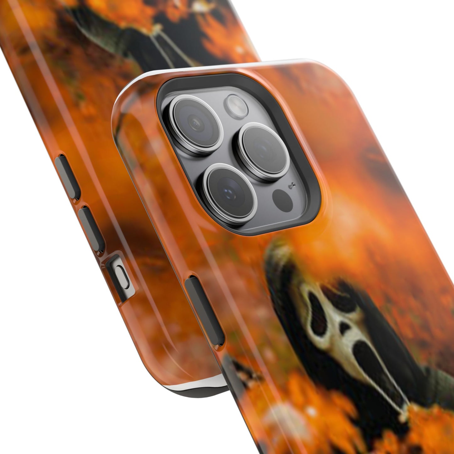 Unique Magnetic Phone Case, Halloween Gift, Horror Design, Protective Cover, Ghost Face Style, Fall Aesthetic