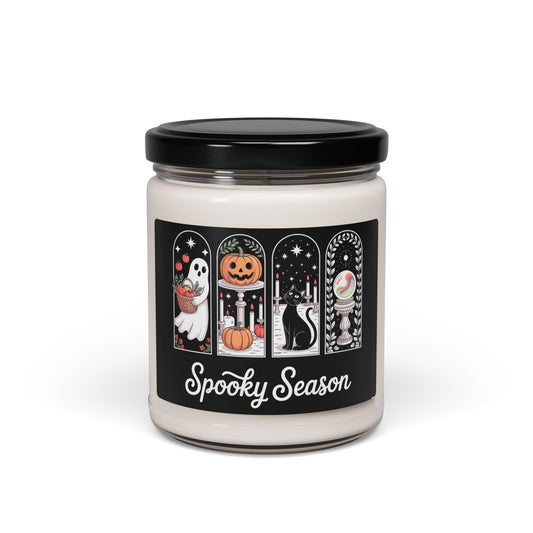 Halloween Scented Candle, Spooky Season Aromatherapy, Home Decor, Fall Gift, Soy Wax Candle, Cozy Atmosphere