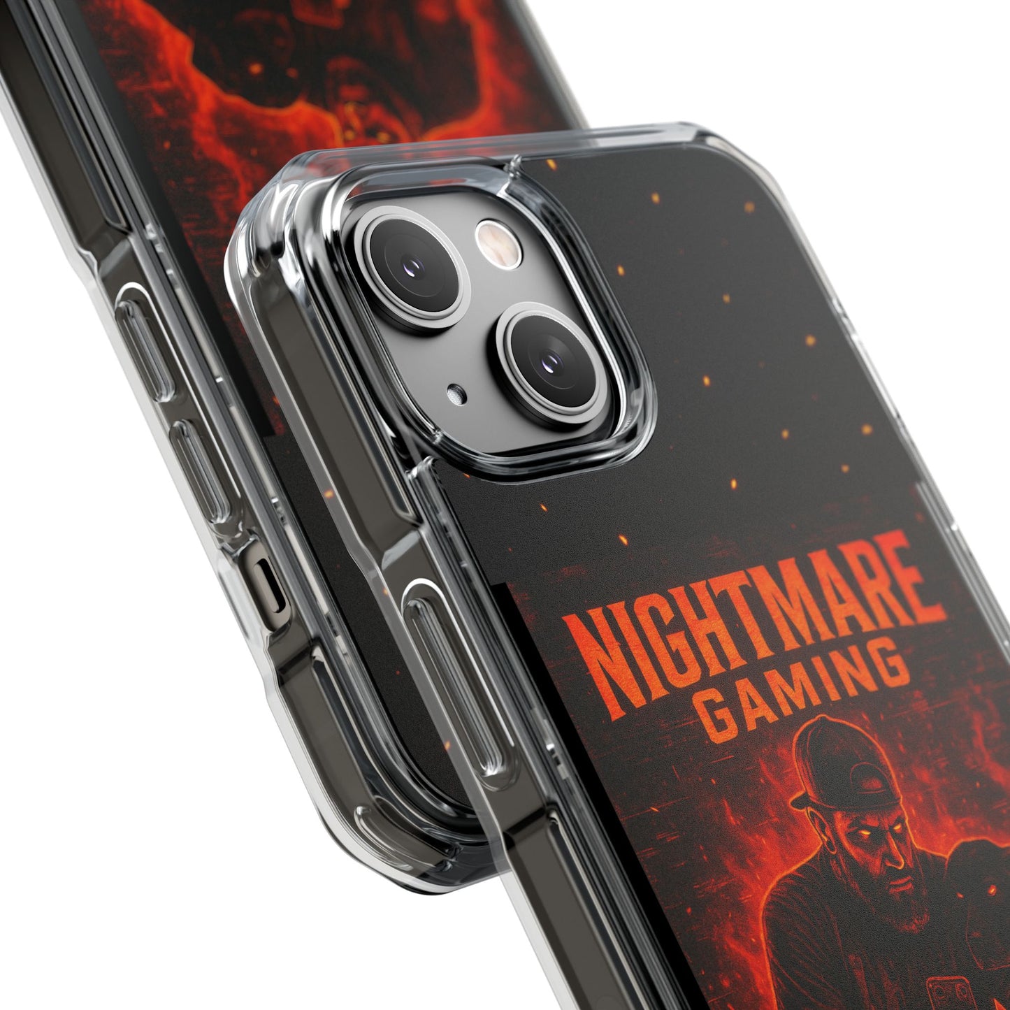 Gaming Phone Case, Nightmare Gaming Clear Impact Case, Stylish Gaming Accessories, Protective Case for Gamers, Unique Gift for Gamers