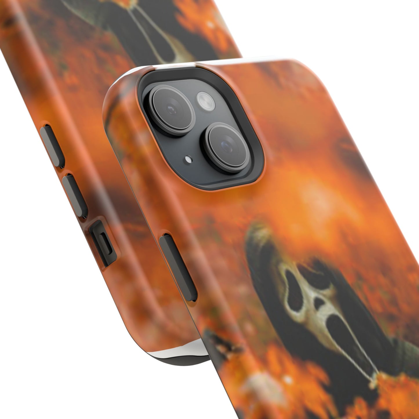 Unique Magnetic Phone Case, Halloween Gift, Horror Design, Protective Cover, Ghost Face Style, Fall Aesthetic