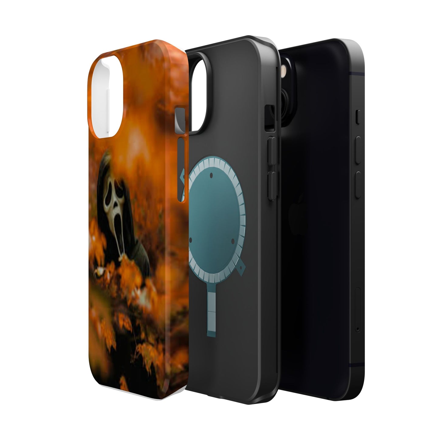 Unique Magnetic Phone Case, Halloween Gift, Horror Design, Protective Cover, Ghost Face Style, Fall Aesthetic