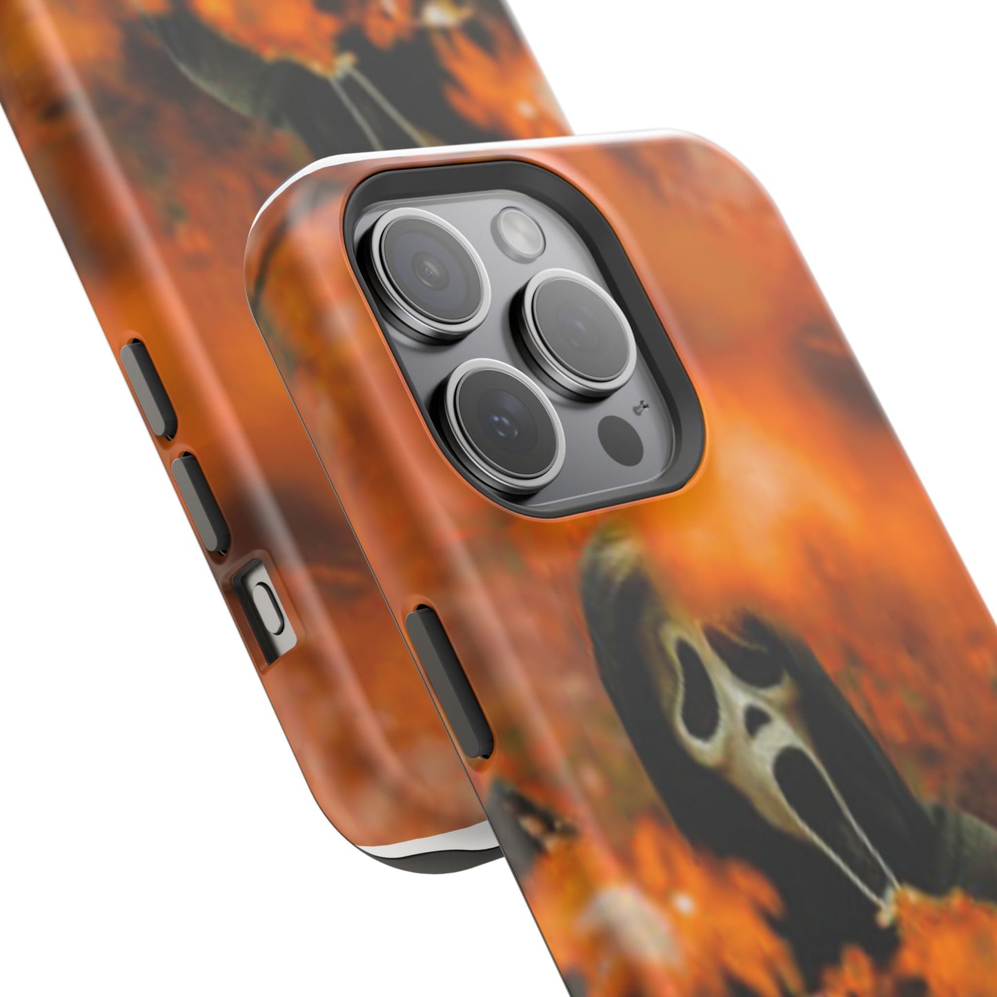 Unique Magnetic Phone Case, Halloween Gift, Horror Design, Protective Cover, Ghost Face Style, Fall Aesthetic